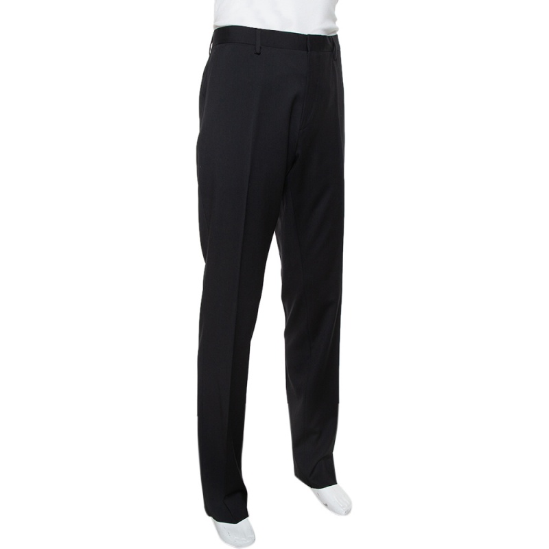 

Burberry Black Wool Millbank Tailored Trousers