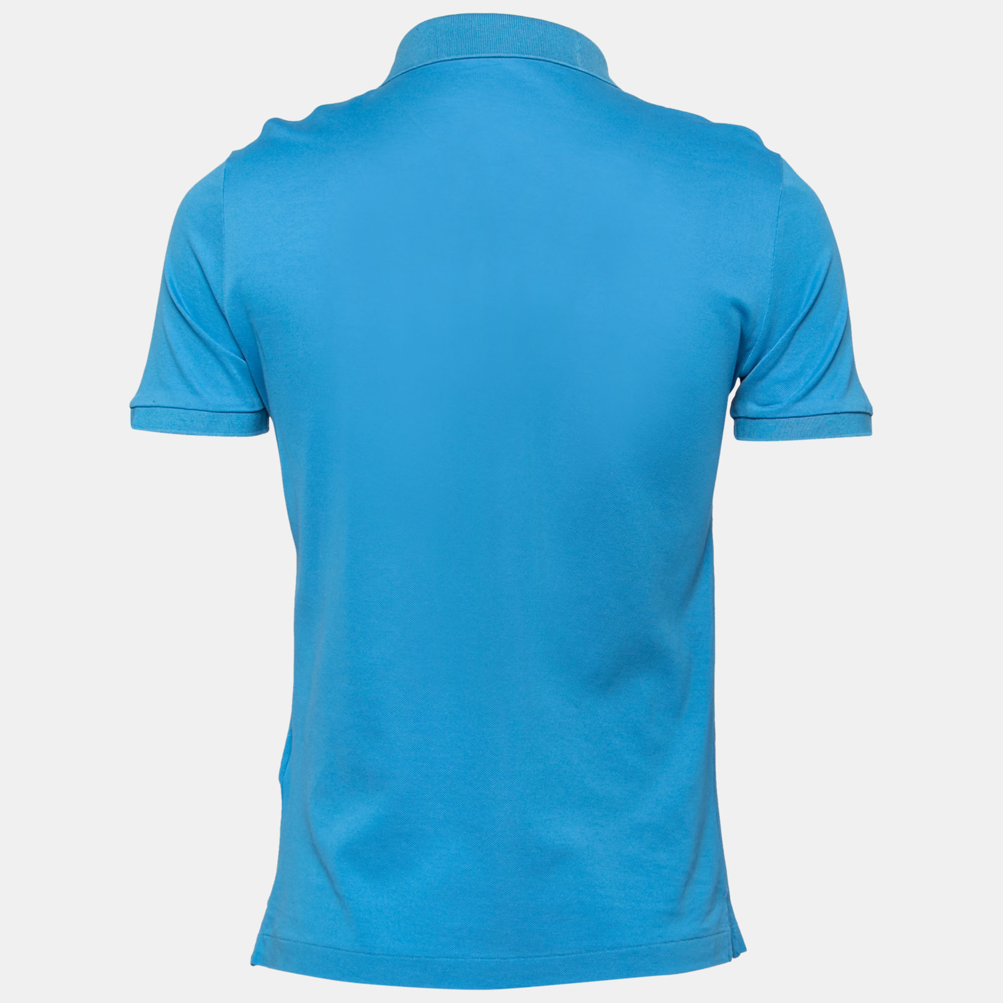 

Burberry Blue Cotton Polo T-Shirt