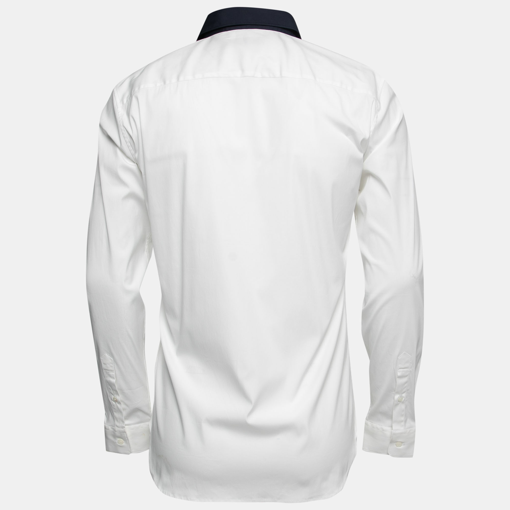 

Burberry London White Cotton Contrast Collar Detail Southbrooke Shirt