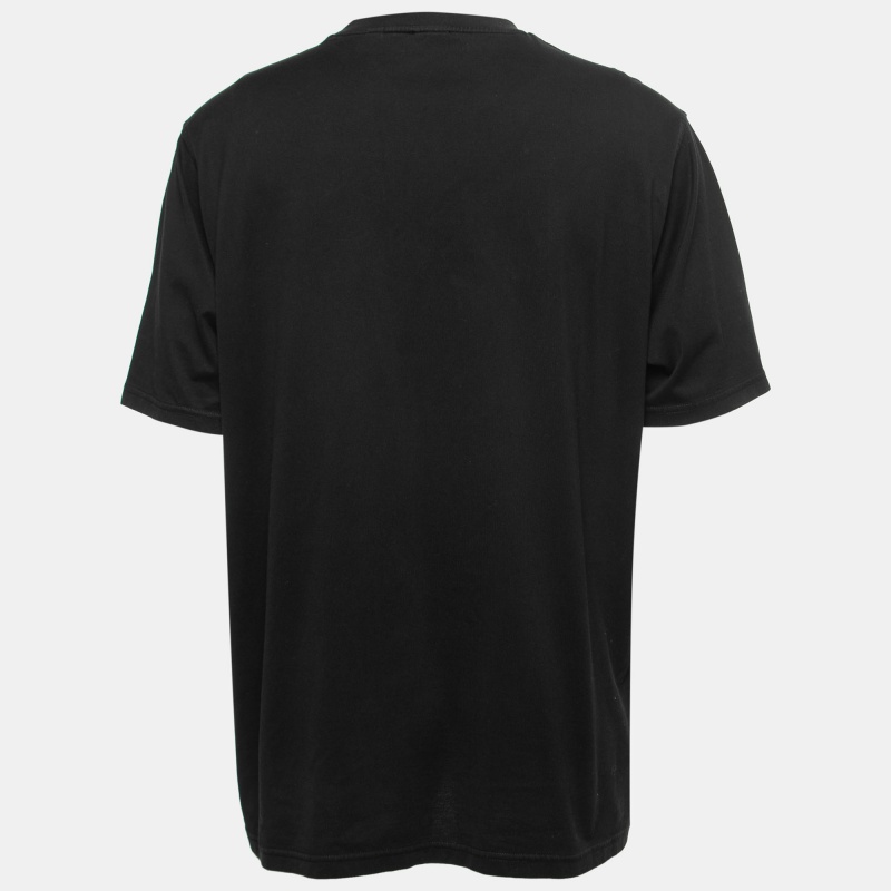 

Burberry Black Cotton Hesford TB Monogram T-Shirt