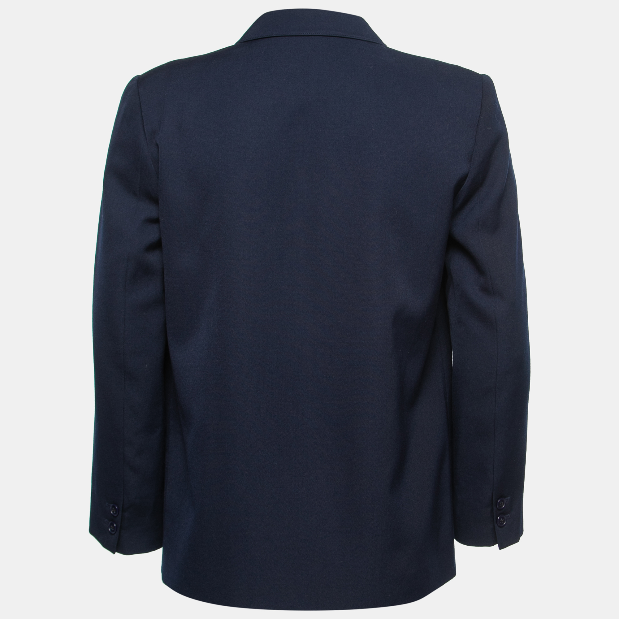 

Burberry Vintage Navy Blue Wool Blend Single-Breasted Blazer