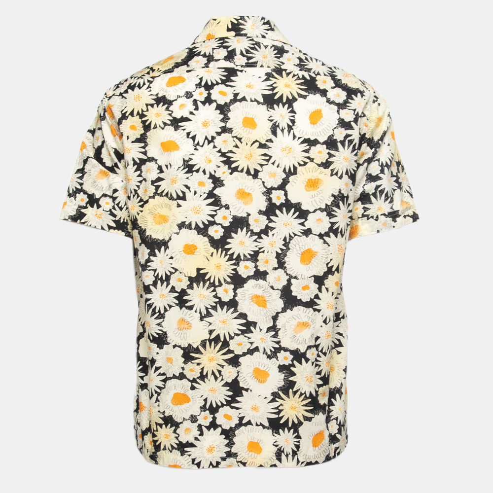 

Burberry Multicolor Floral Print Cotton Button Front Shirt