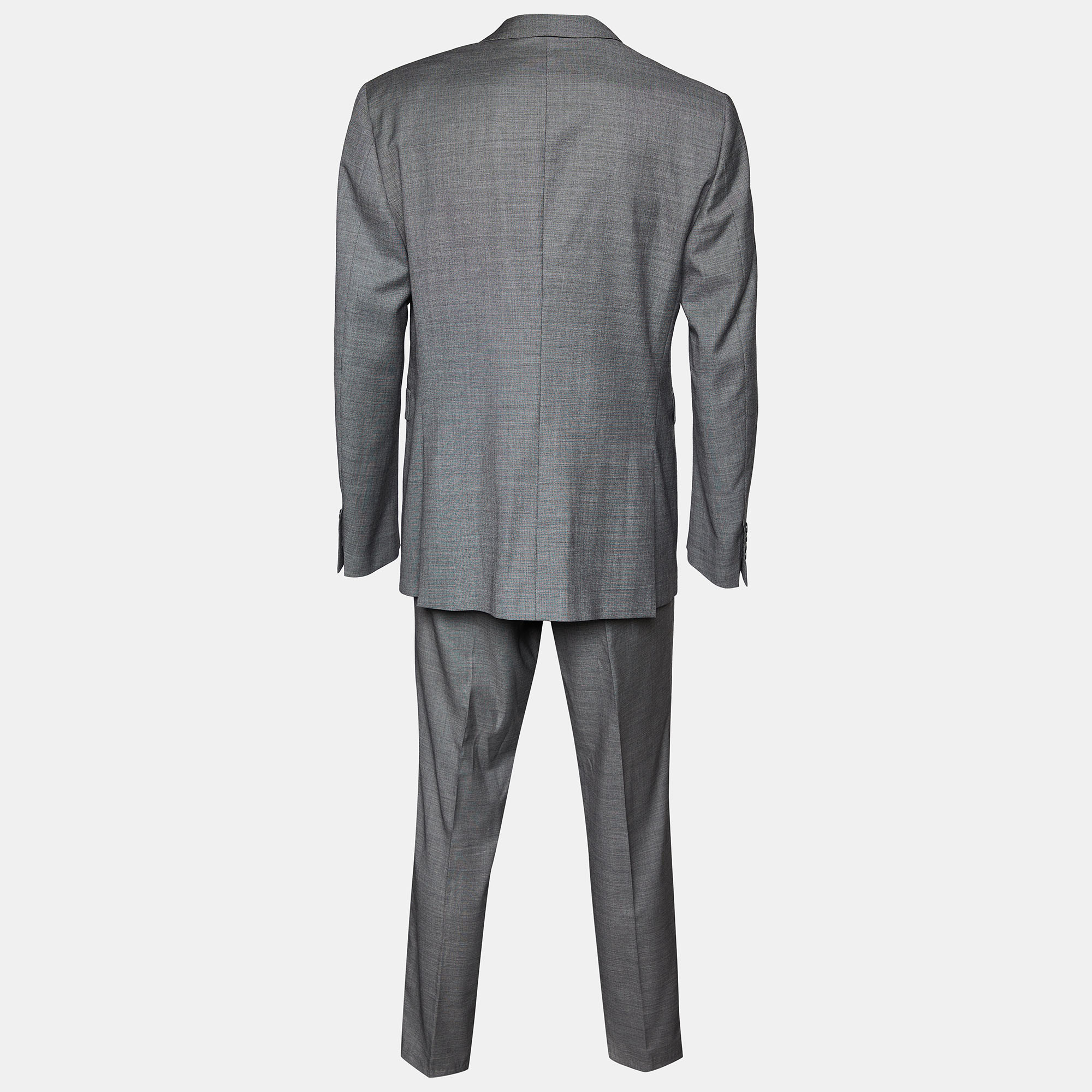 

Burberry Grey Virgin Wool Milbank Suit 2XL