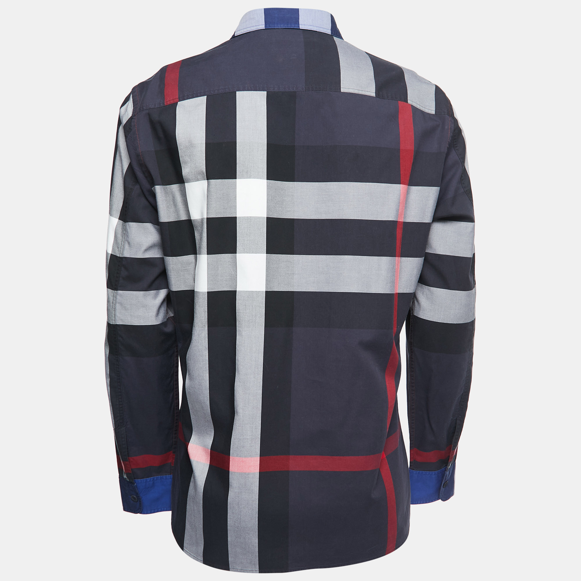 

Burberry Red/Blue Checkered Cotton Full Sleeve Shirt