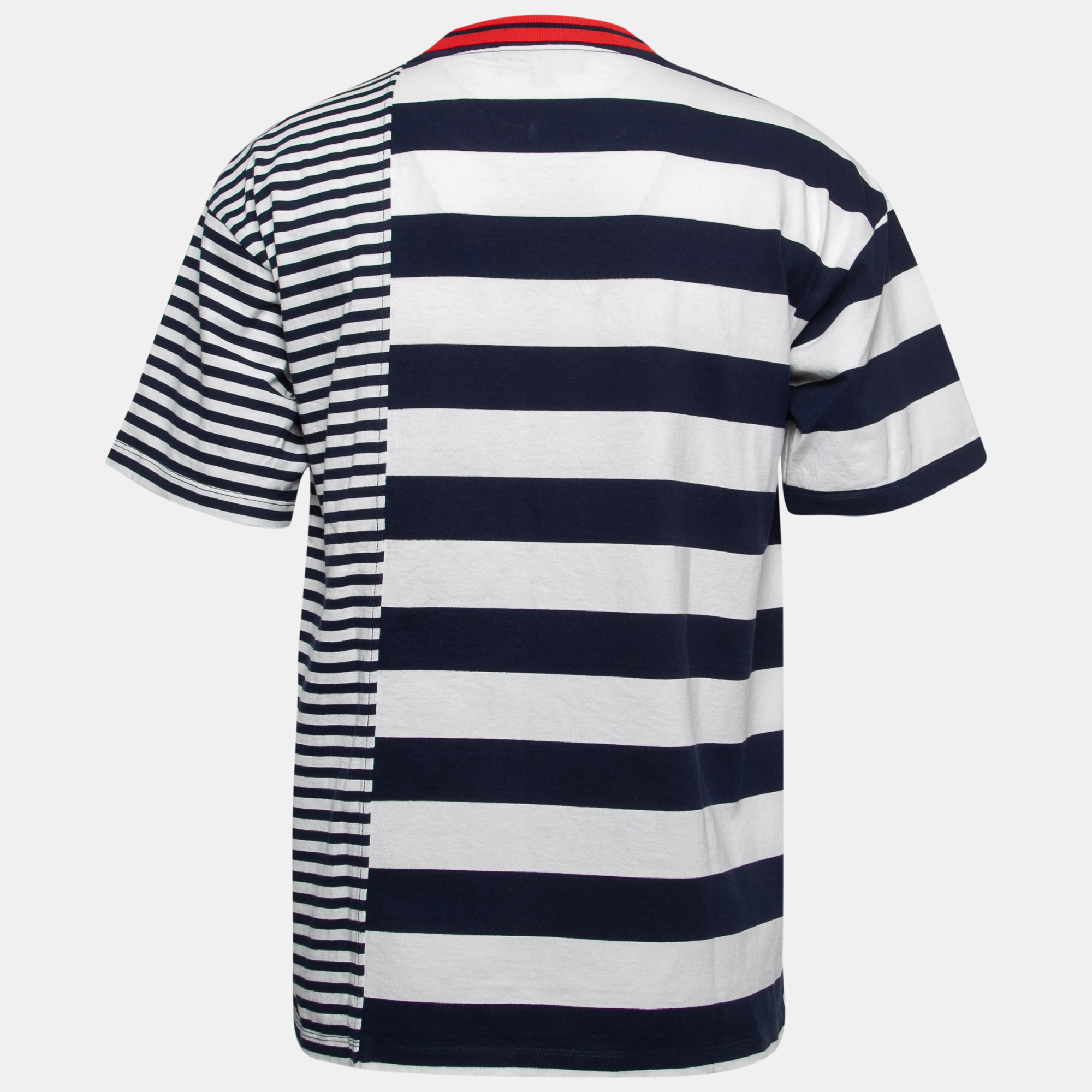 

Burberry Blue Striped Cotton Crewneck T-Shirt