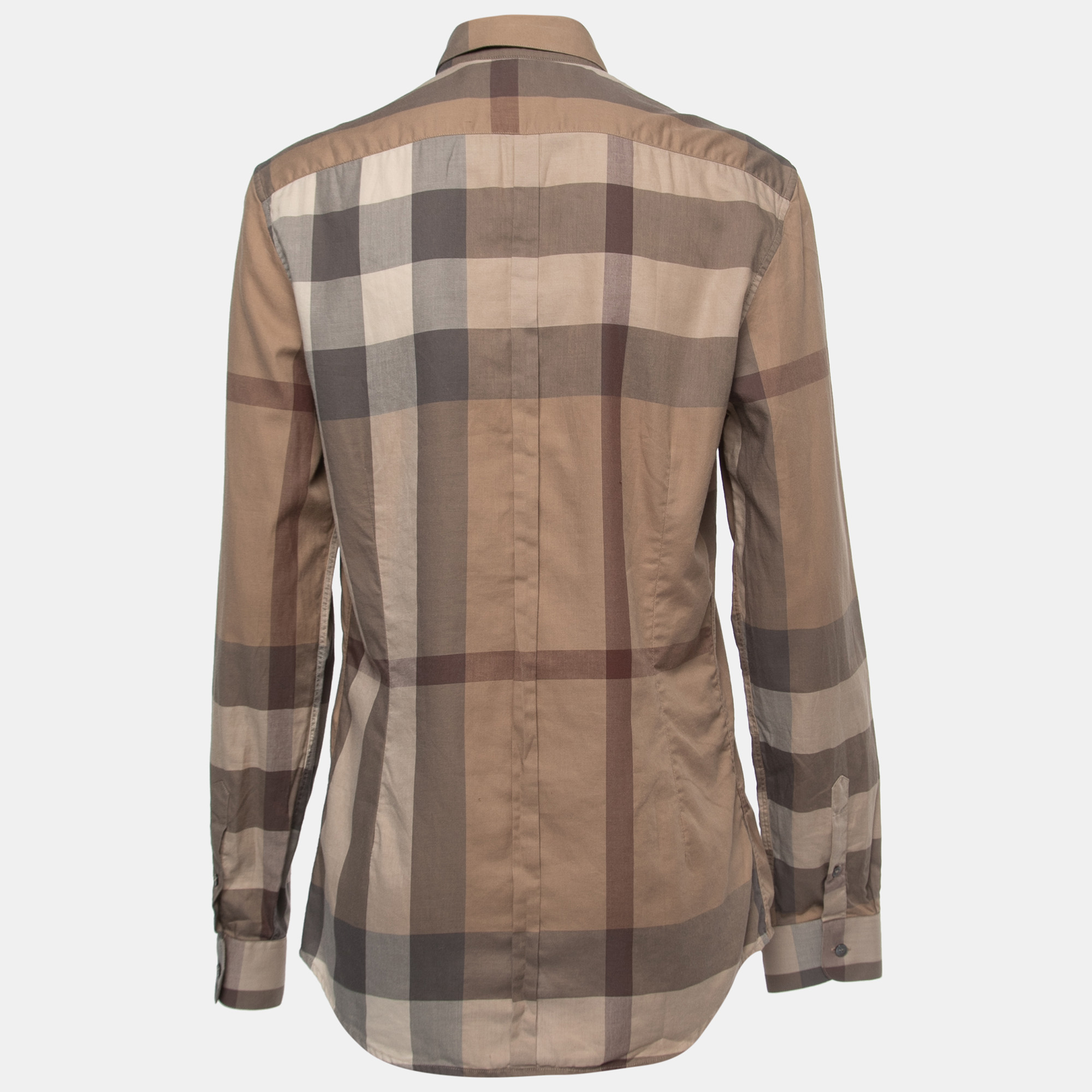 

Burberry Brit Beige Novacheck Cotton Button Front Shirt