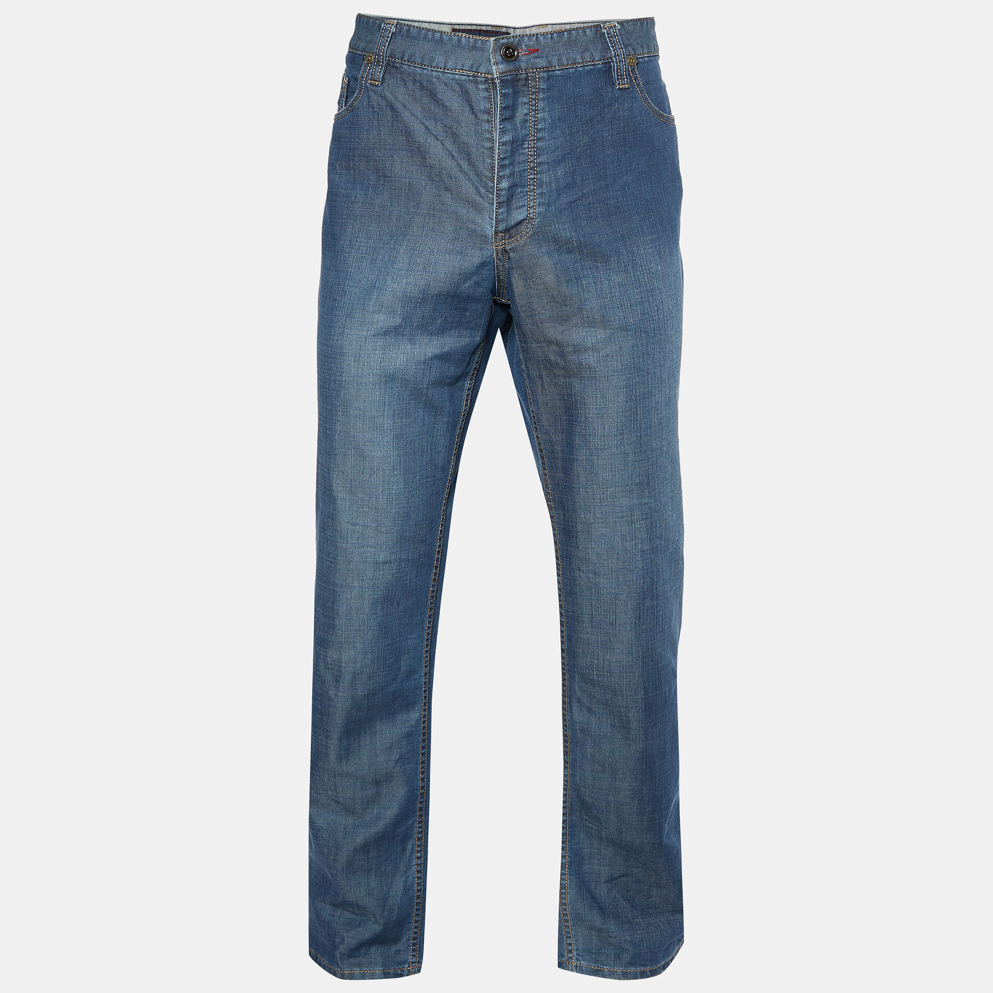 

Burberry Blue Denim Straight Leg Jeans 4XL Waist 42"
