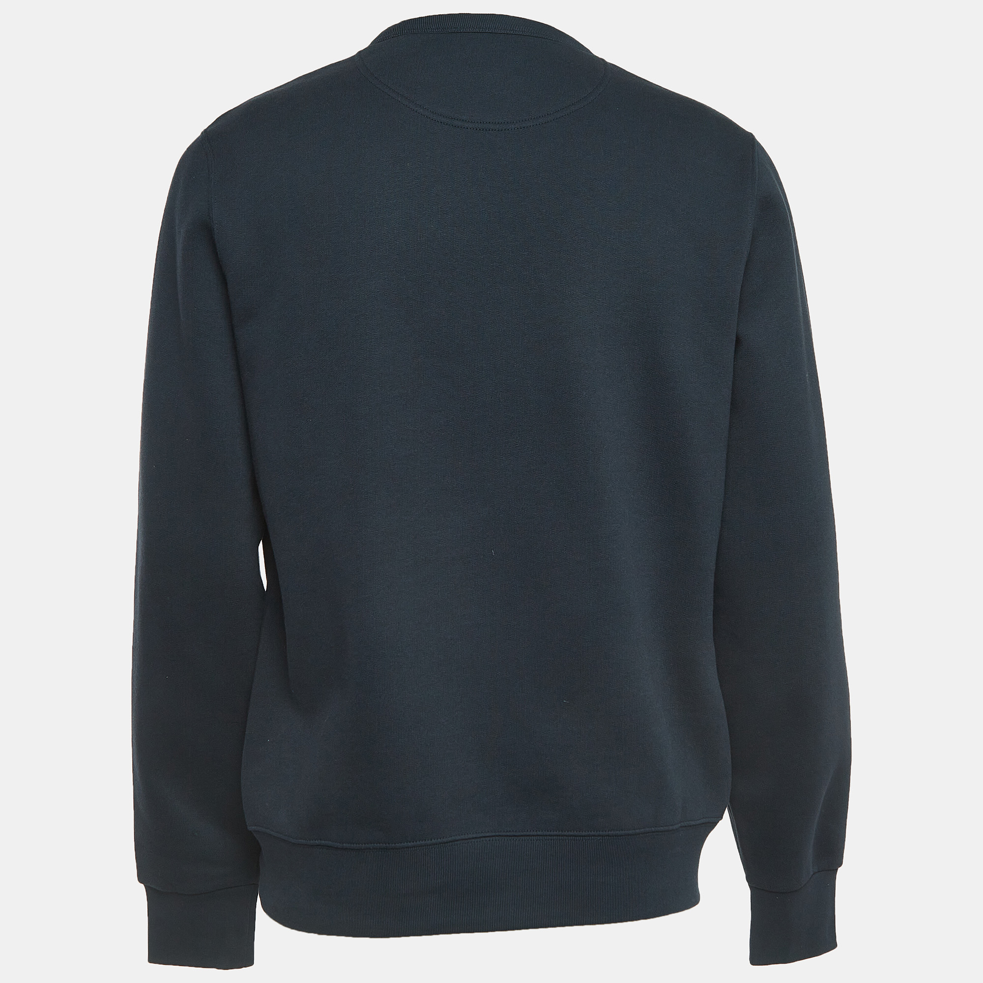 

Burberry Navy Blue Cotton Embroidered Sweatshirt