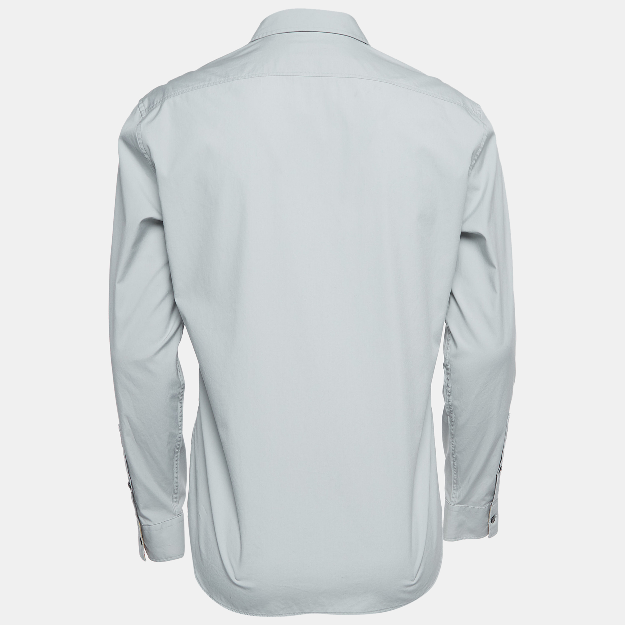 

Burberry Light Blue Stretch Cotton Long Sleeve Classic Shirt