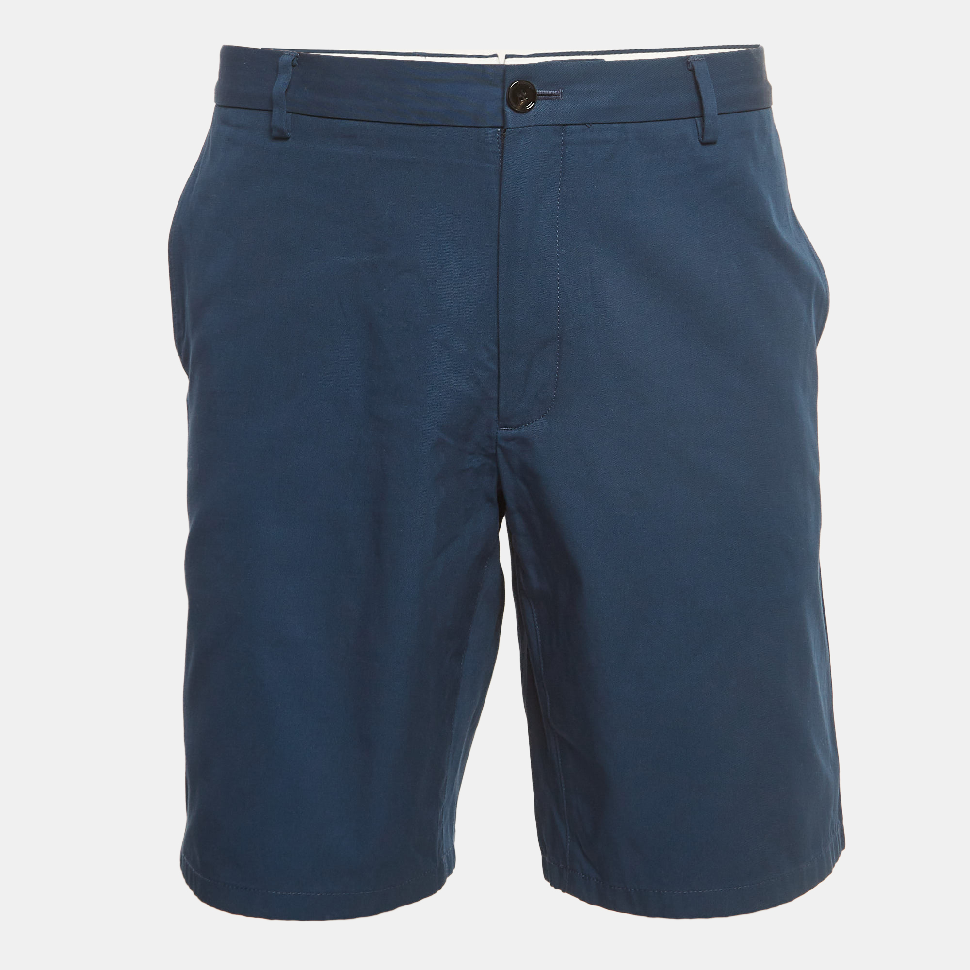 

Burberry Blue Cotton Buttoned Chino Short