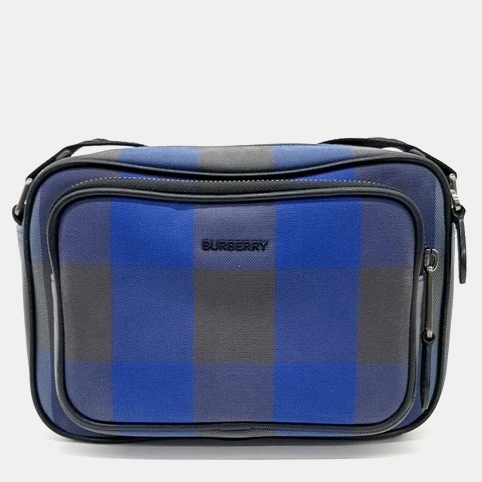 

Burberry Blue Canvas Paddy Check Crossbody Bag