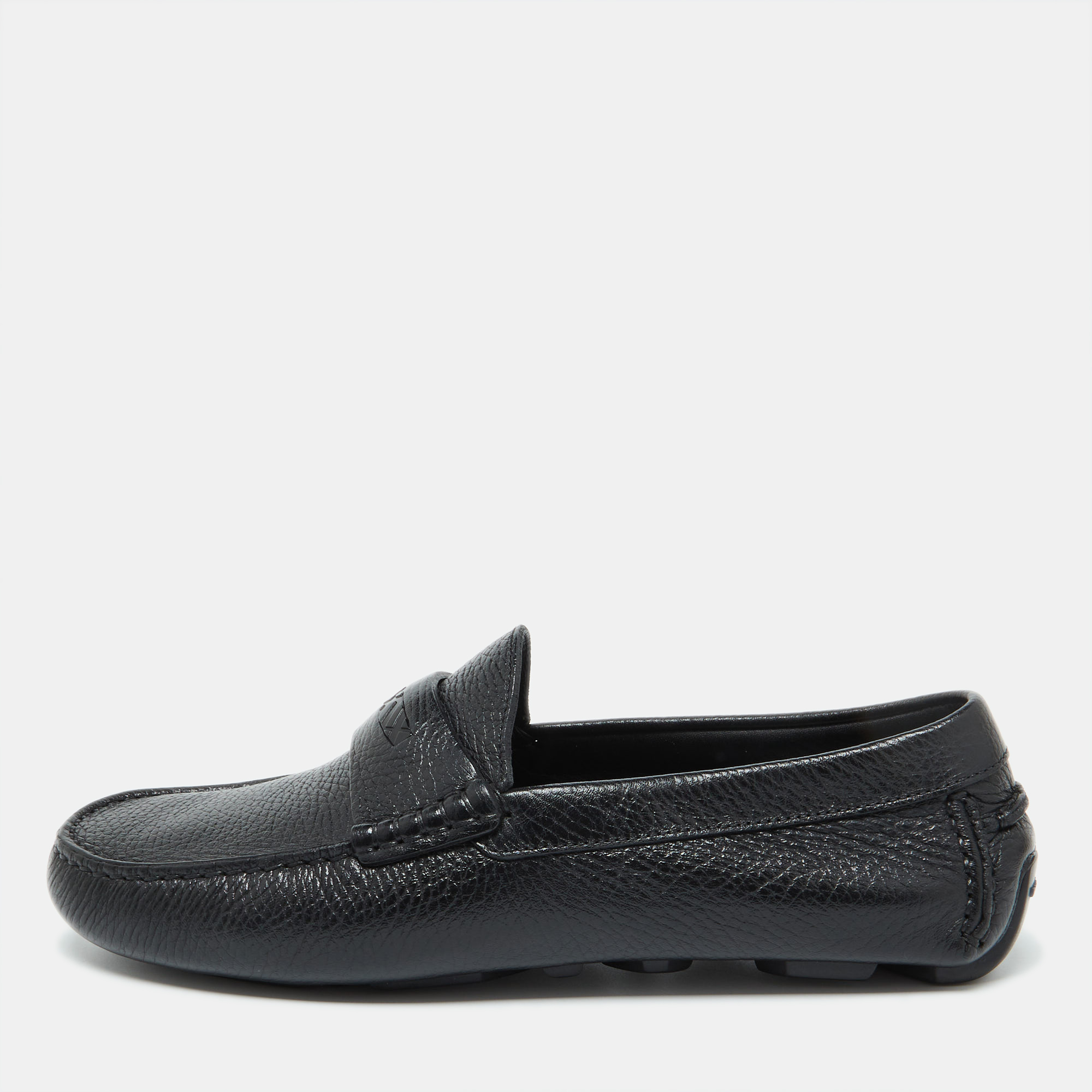 

Burberry Black Leather Loafers Size