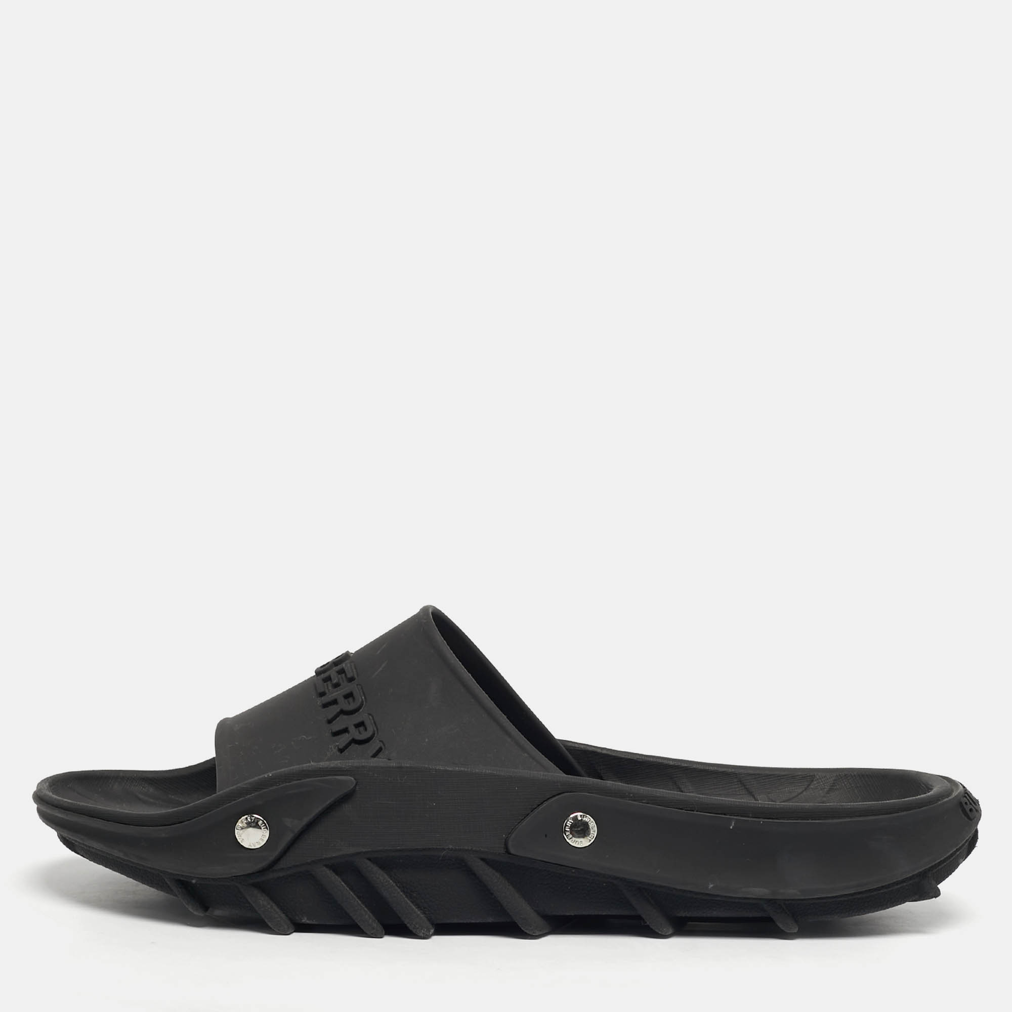 

Burberry Bucklow Size  Black Rubber Slippers
