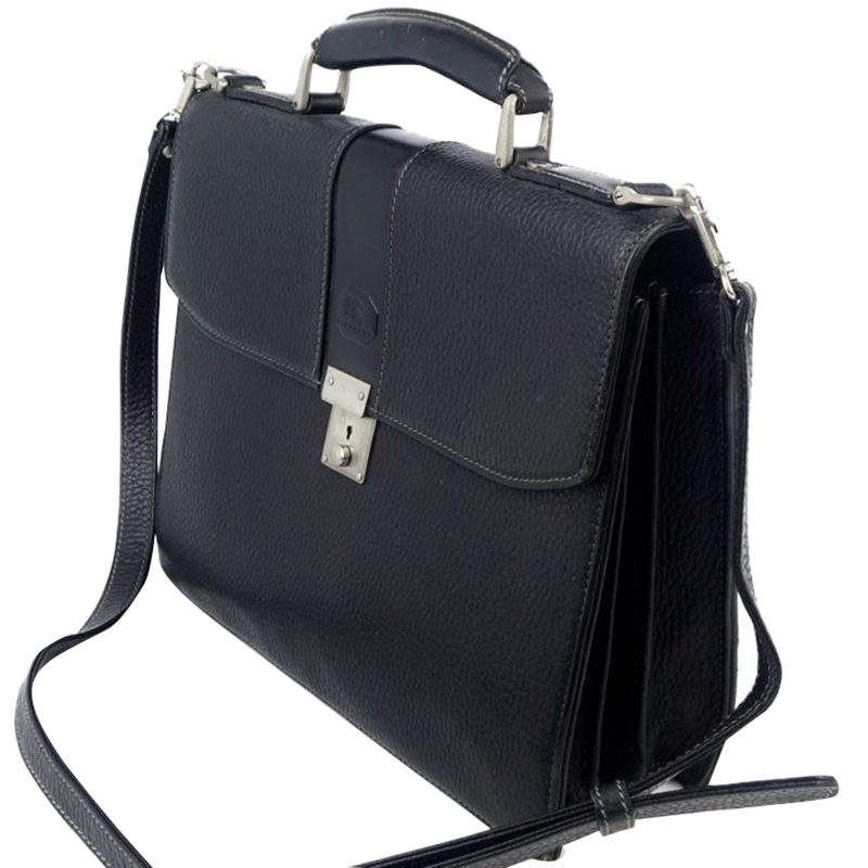 

Burberry Black Leather Briefcase