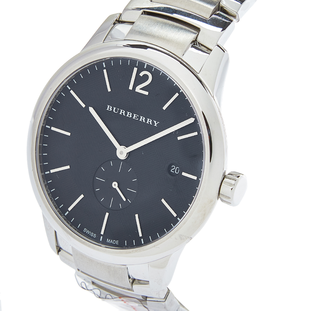 

Burberry Black Stainless Steel Classic BU10005 Men's Wristwatch