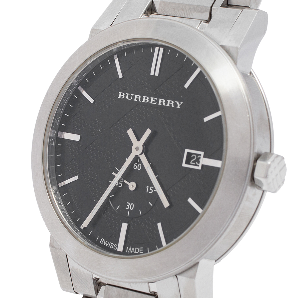 

Burberry Black Stainless Steel BU9901 Men's Wristwatch, Grey