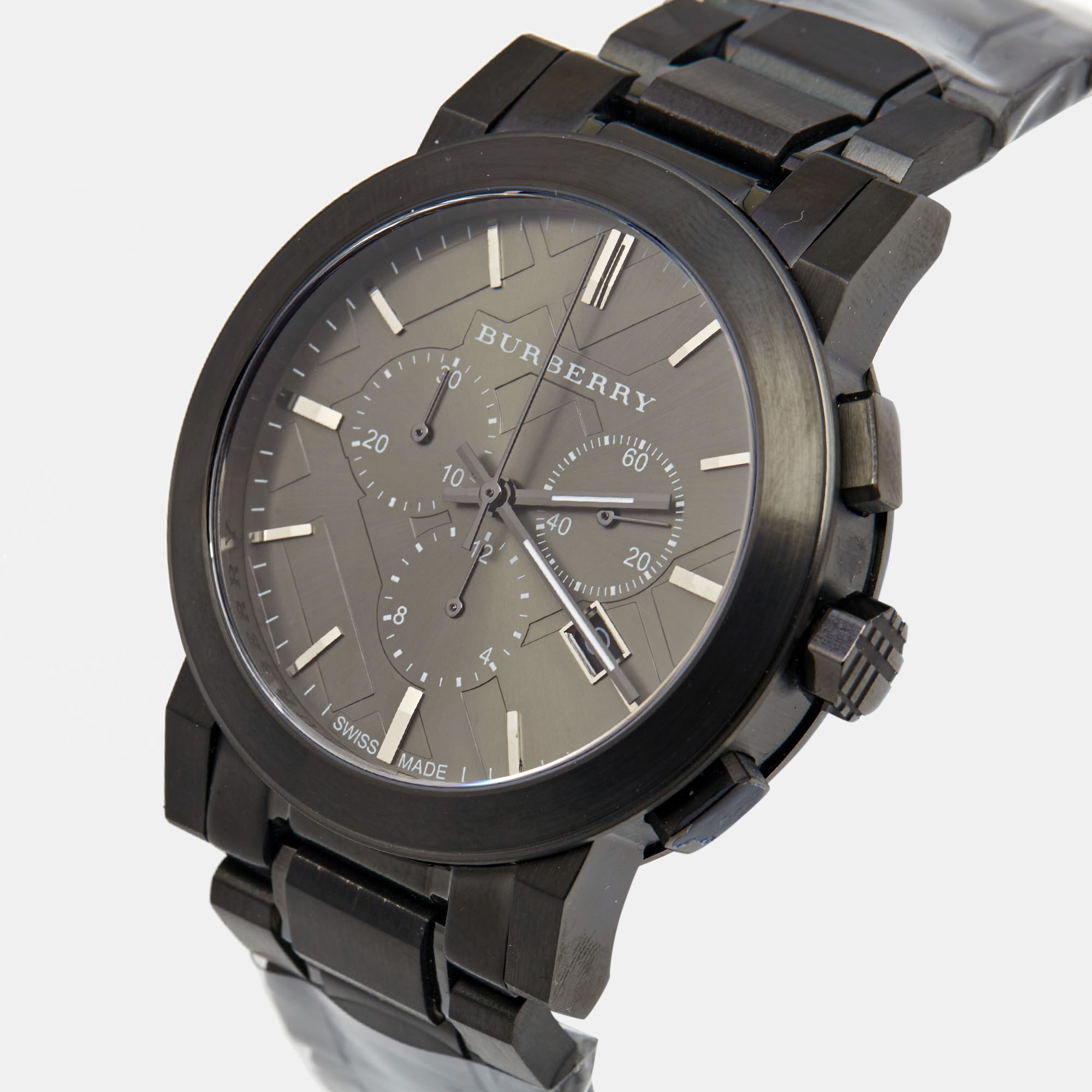 

Burberry Grey Ion Plated Stainless Steel The City BU9354 Men's Wristwatch