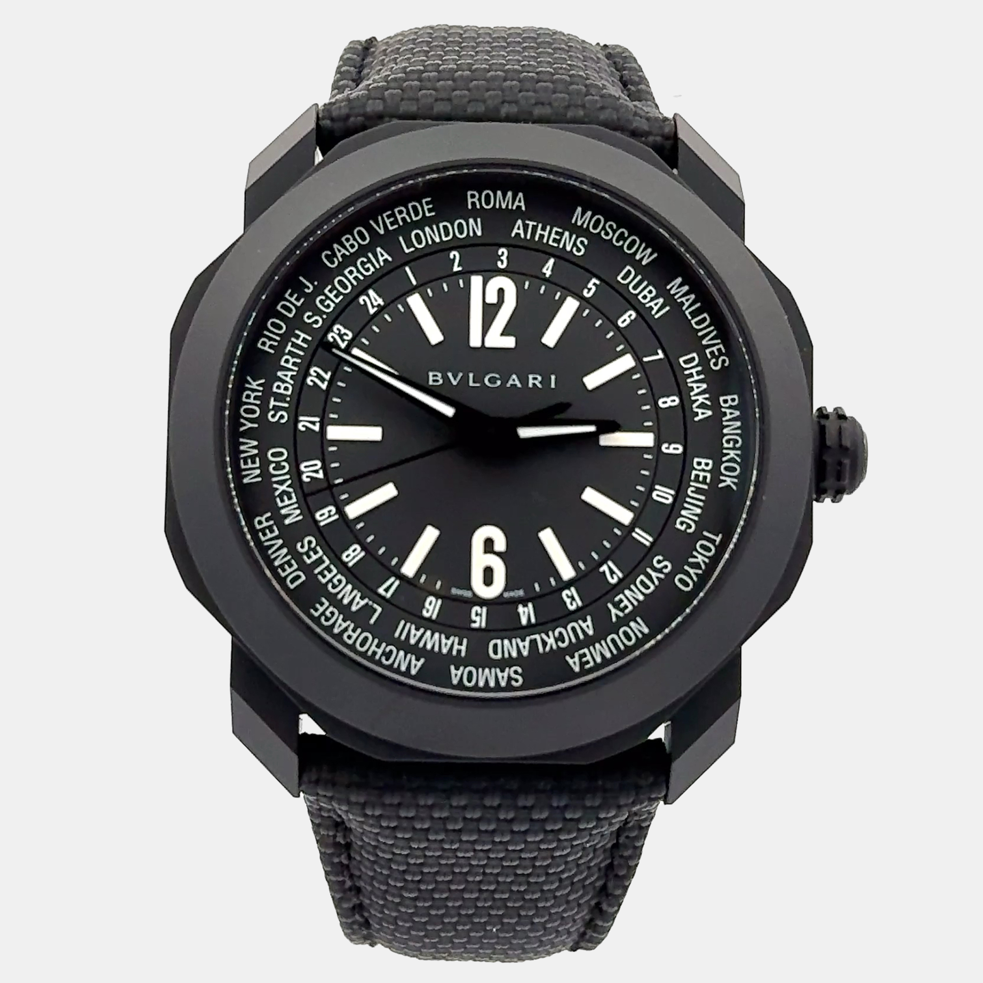 

Bvlgari Octo Roma 103486 Automatic Black Stainless Steel Men’s Wristwatch 41 mm