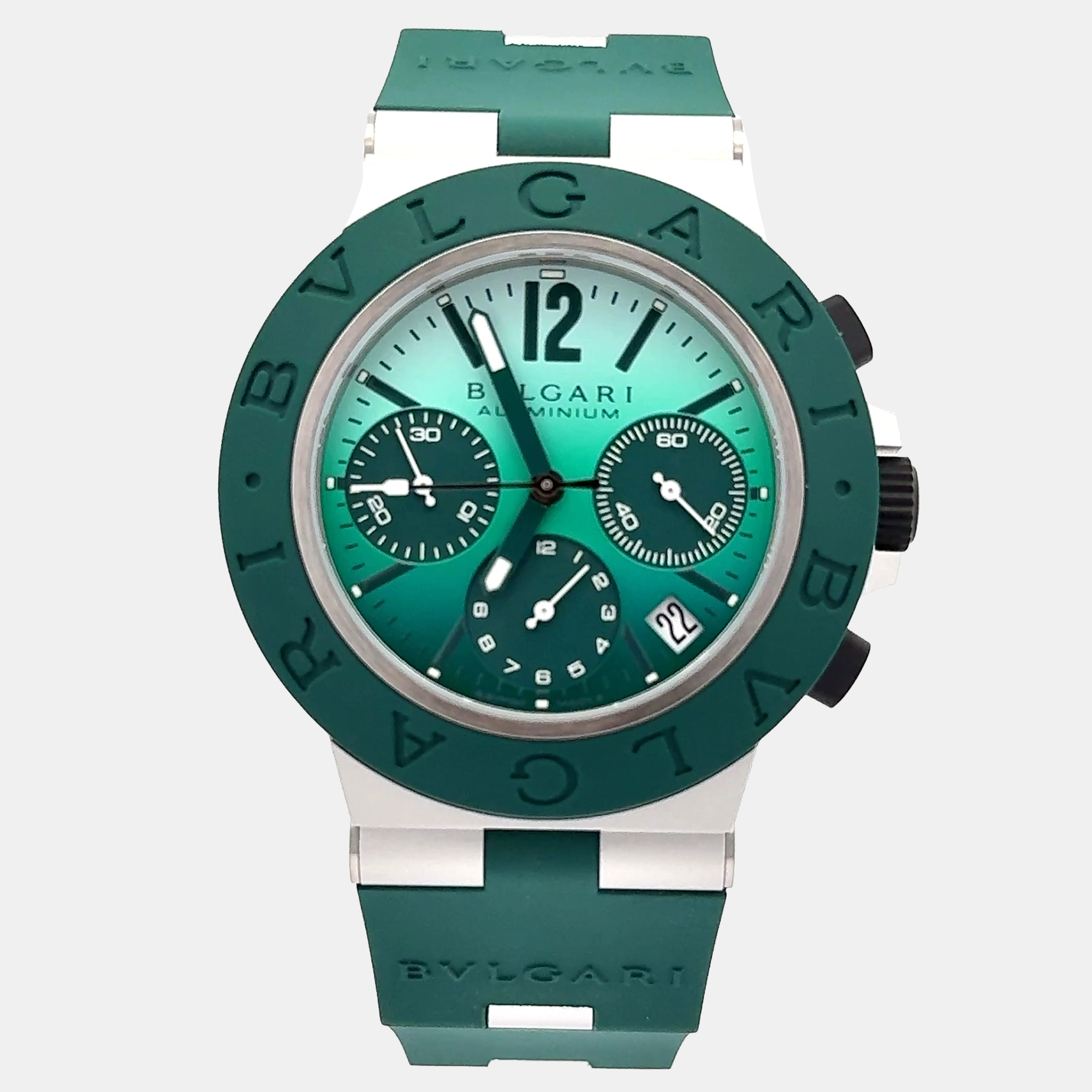 

Bvlgari Aluminium 104076 Automatic Green Aluminium Men’s Wristwatch 40 mm