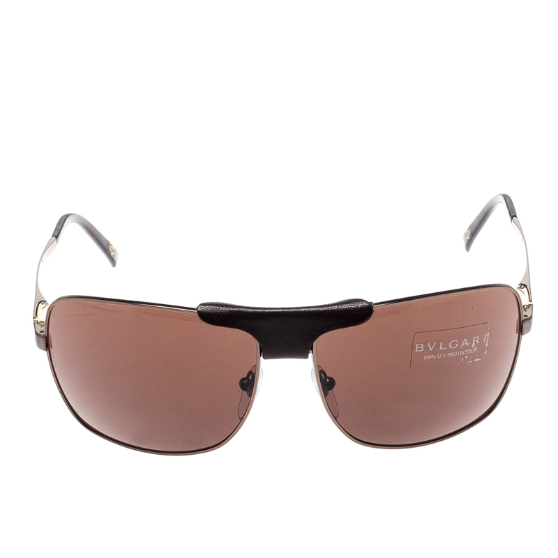 

Bvlgari Brown 5019-Q Aviator Sunglasses