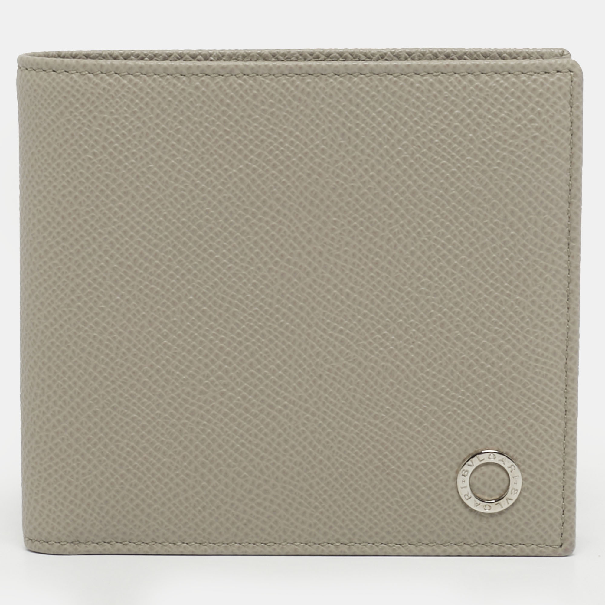 

Bvlgari Light Grey Leather Bvlgari Bvlgari Bifold Wallet