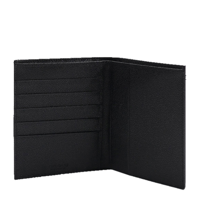 

Bvlgari Black Leather Card Case Wallet