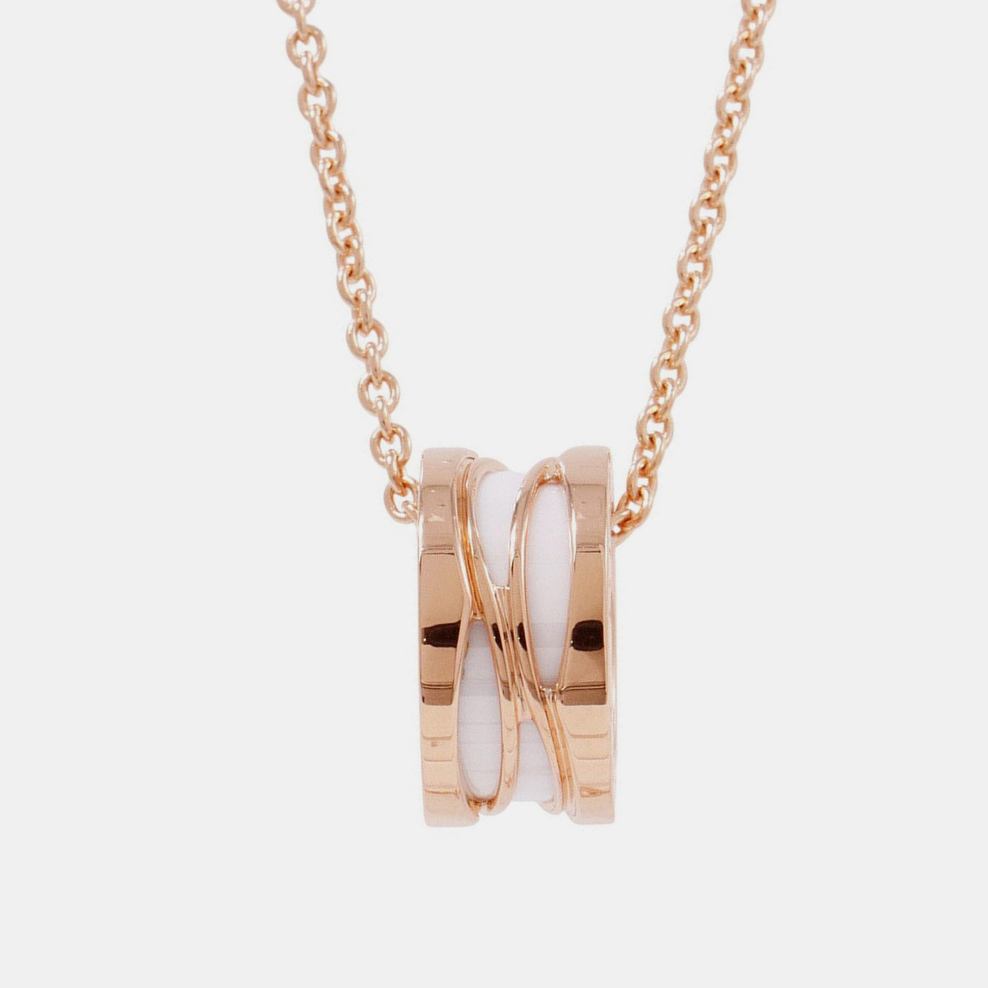 

Bvlgari B.Zero1 Legend 18K Rose Gold Ceramic Pendant Necklace