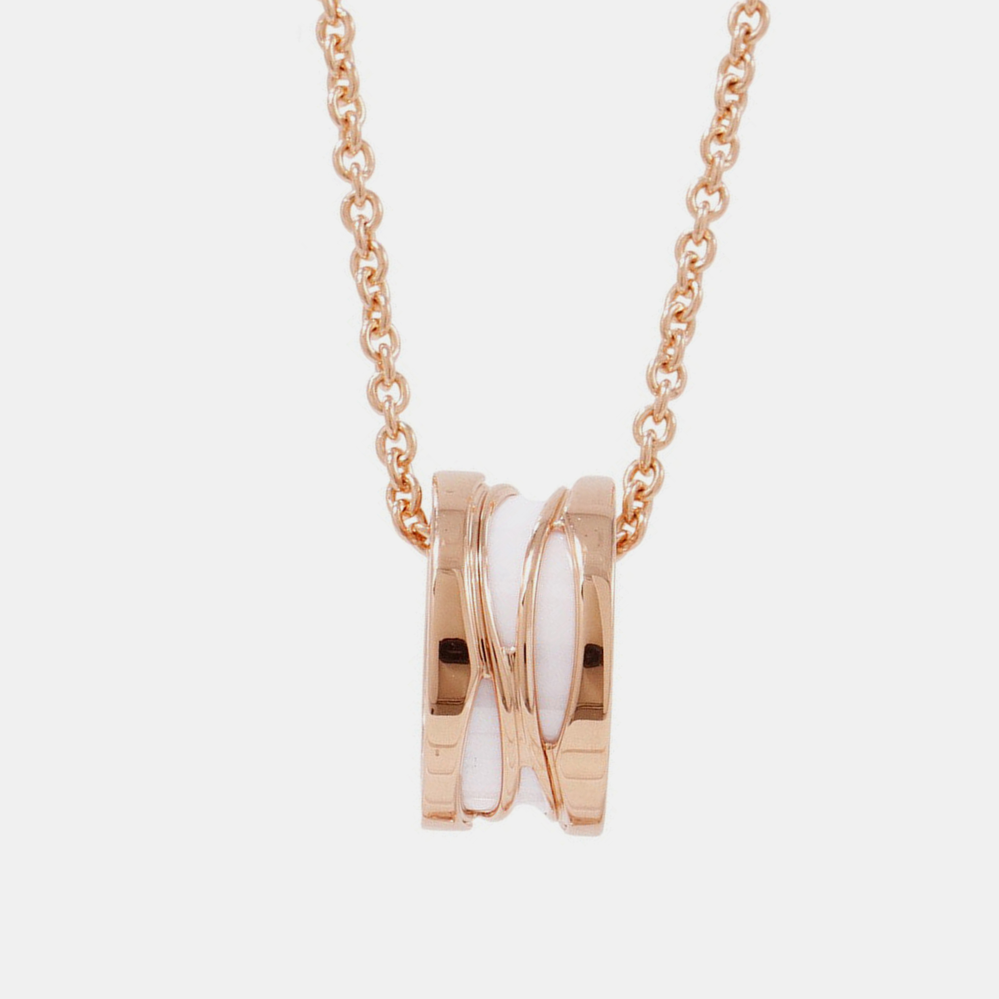 

Bvlgari B.Zero1 Legend 18K Rose Gold Ceramic Pendant Necklace