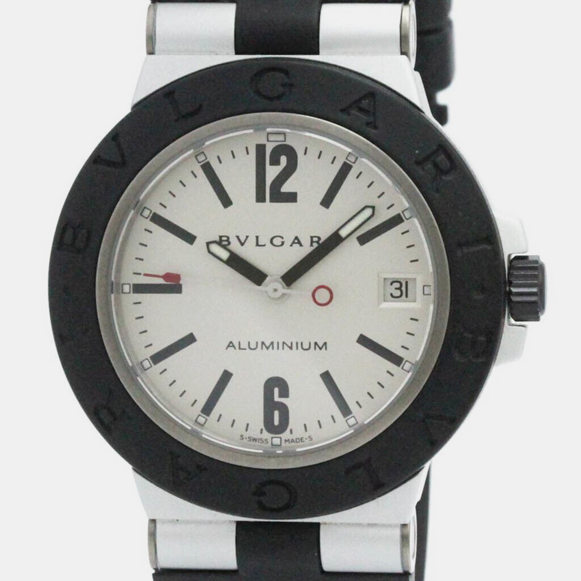 

Bvlgari Silver Aluminium Diagono AL38TA Men's Wristwatch 38 mm