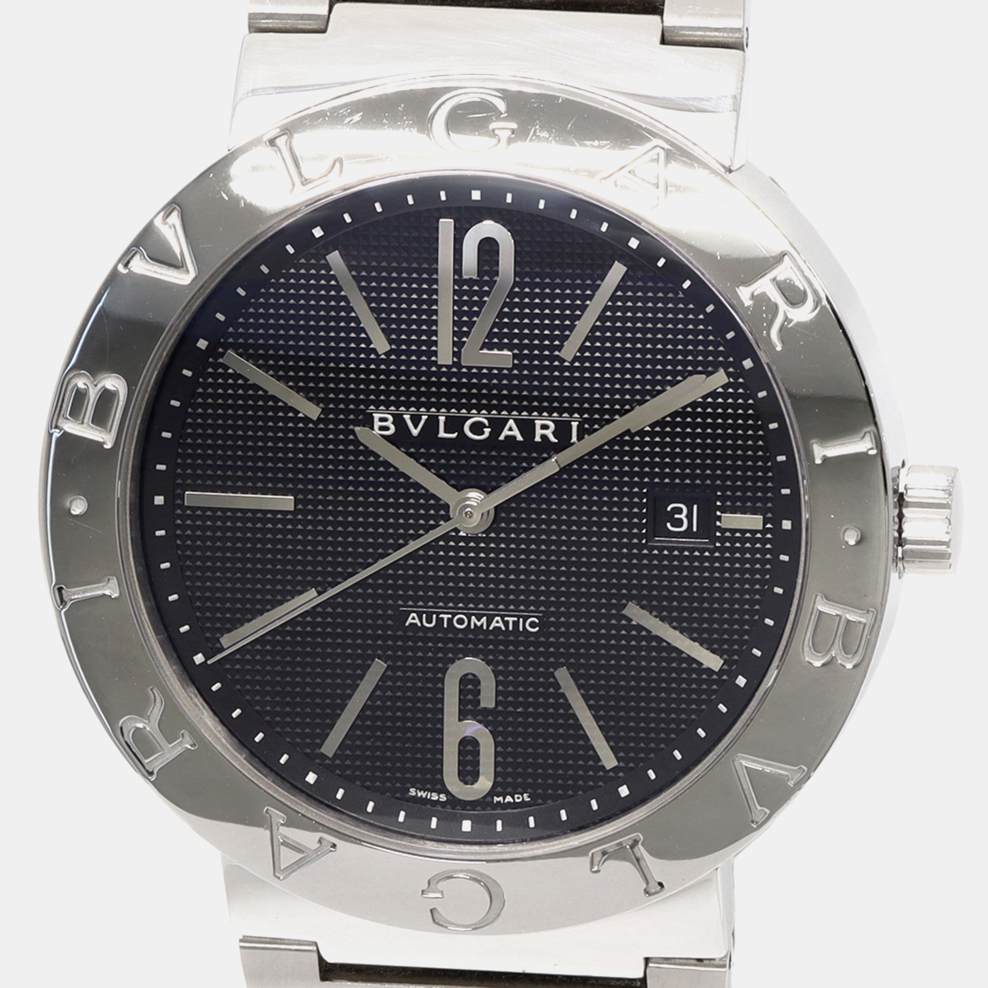 

Bvlgari Black Stainless Steel Bvlgari Bvlgari BB42SSAUTO Automatic Men's Wristwatch 42 mm