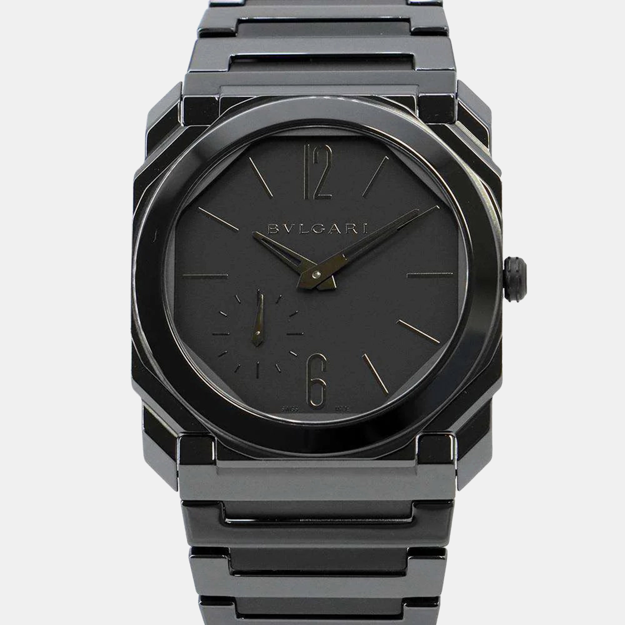 

Bvlgari Black Dial Ceramic Octo Finissimo Watch