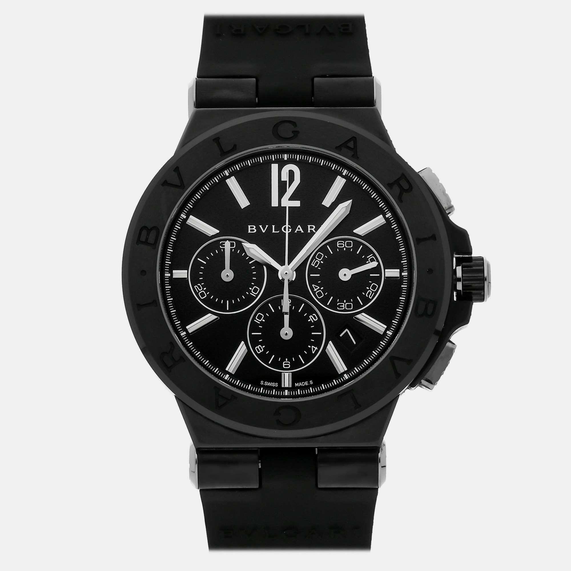 

Pre-Owned Bvlgari Diagono DG 42 BSC CH 42 mm, Black