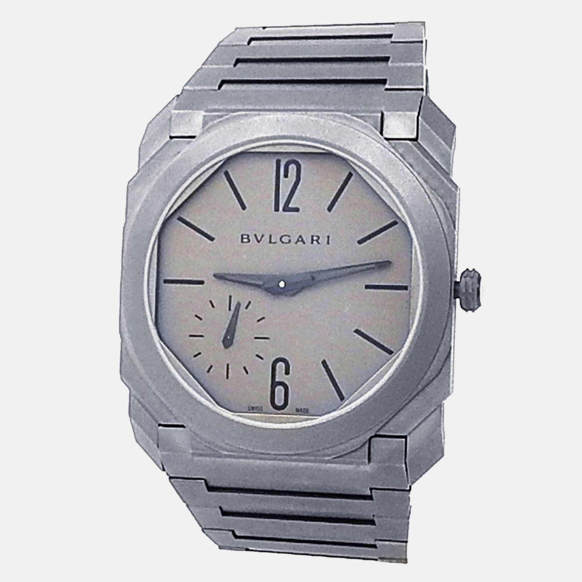 

Bvlgari Octo Finissimo 102713 Automatic Grey Titanium Men's Wristwatch 40 mm