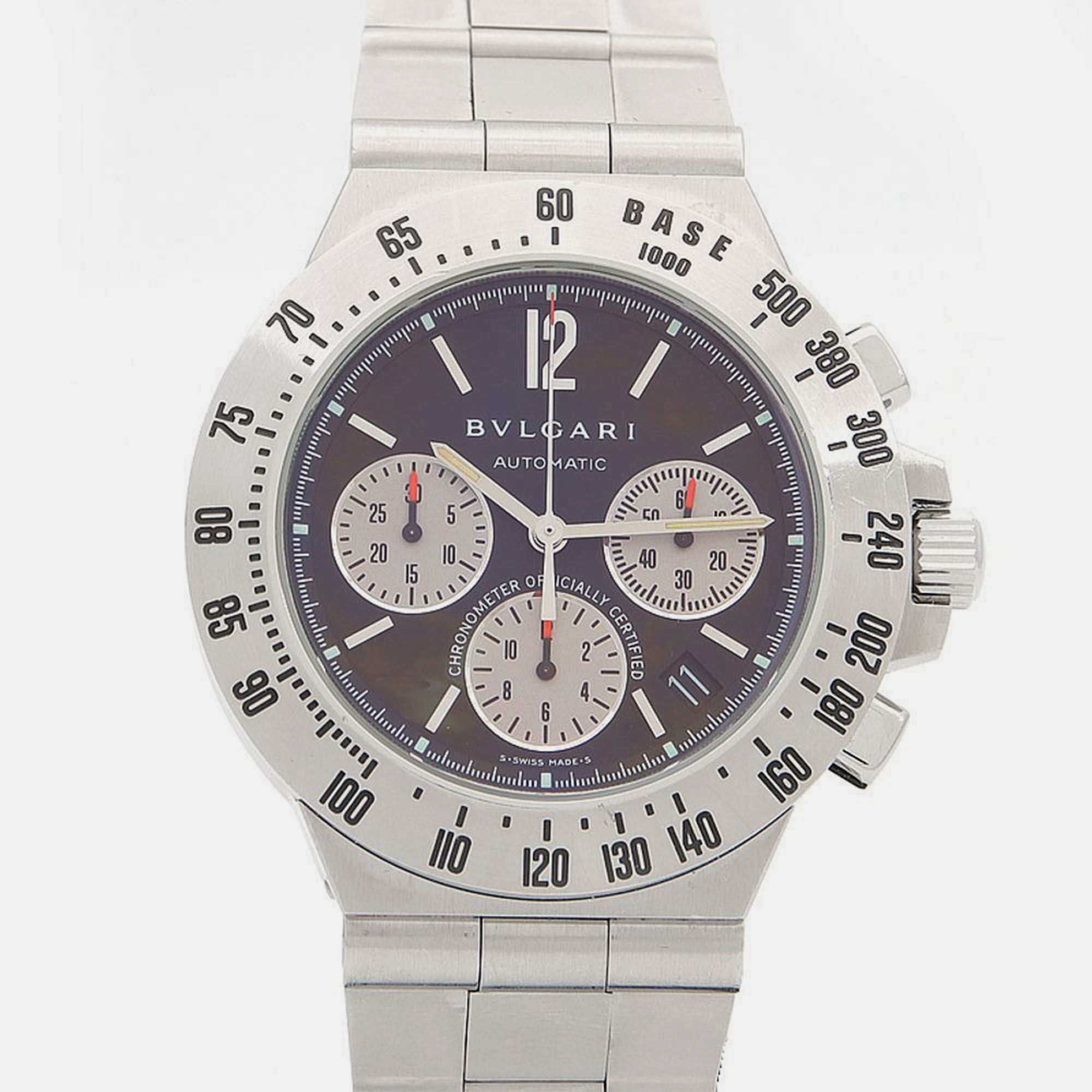 

Bvlgari Diagono CH40STA Automatic Stainless Steel Men's Wristwatch 40 mm, Black