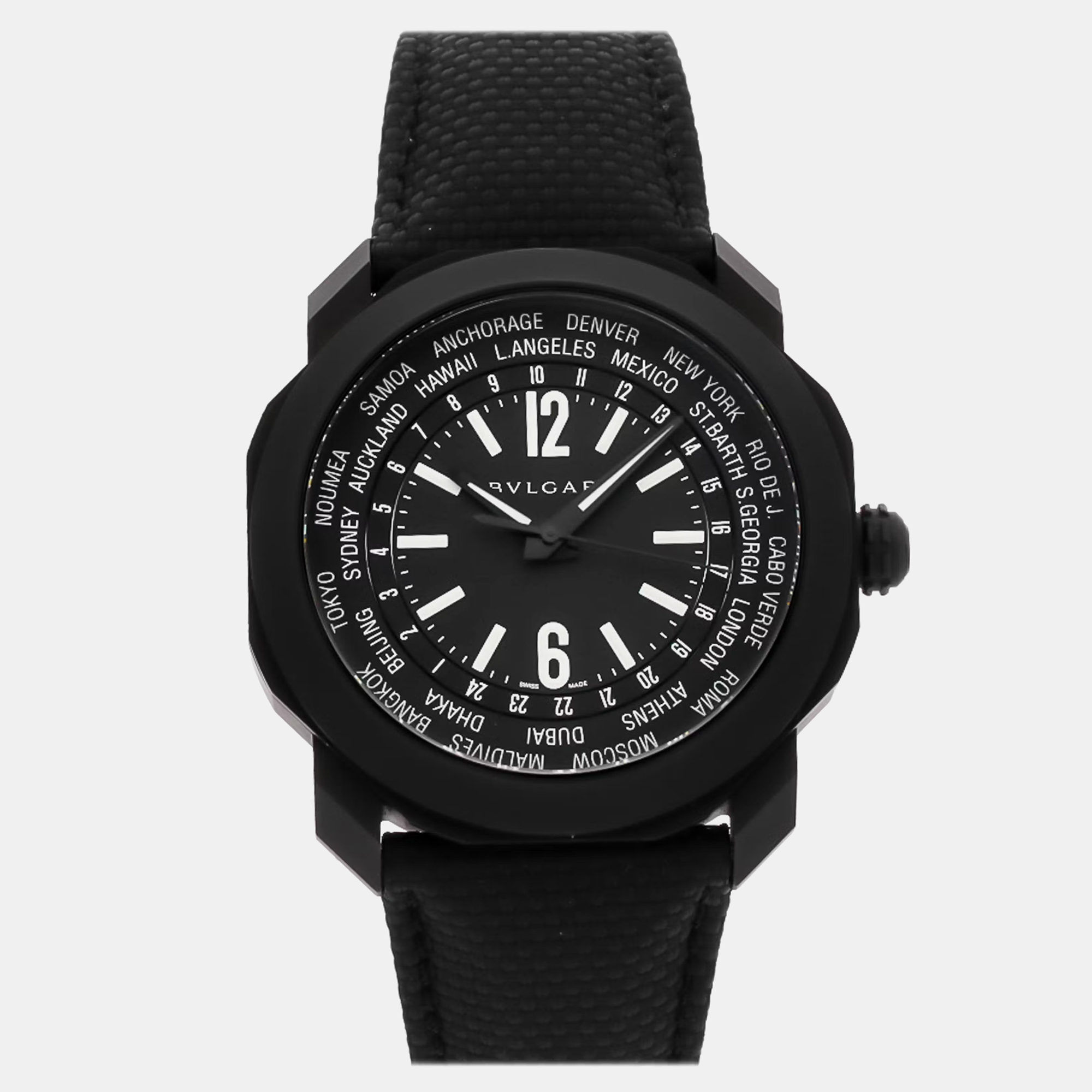 

Pre-Owned Bvlgari Octo Roma GMT 103486, Black