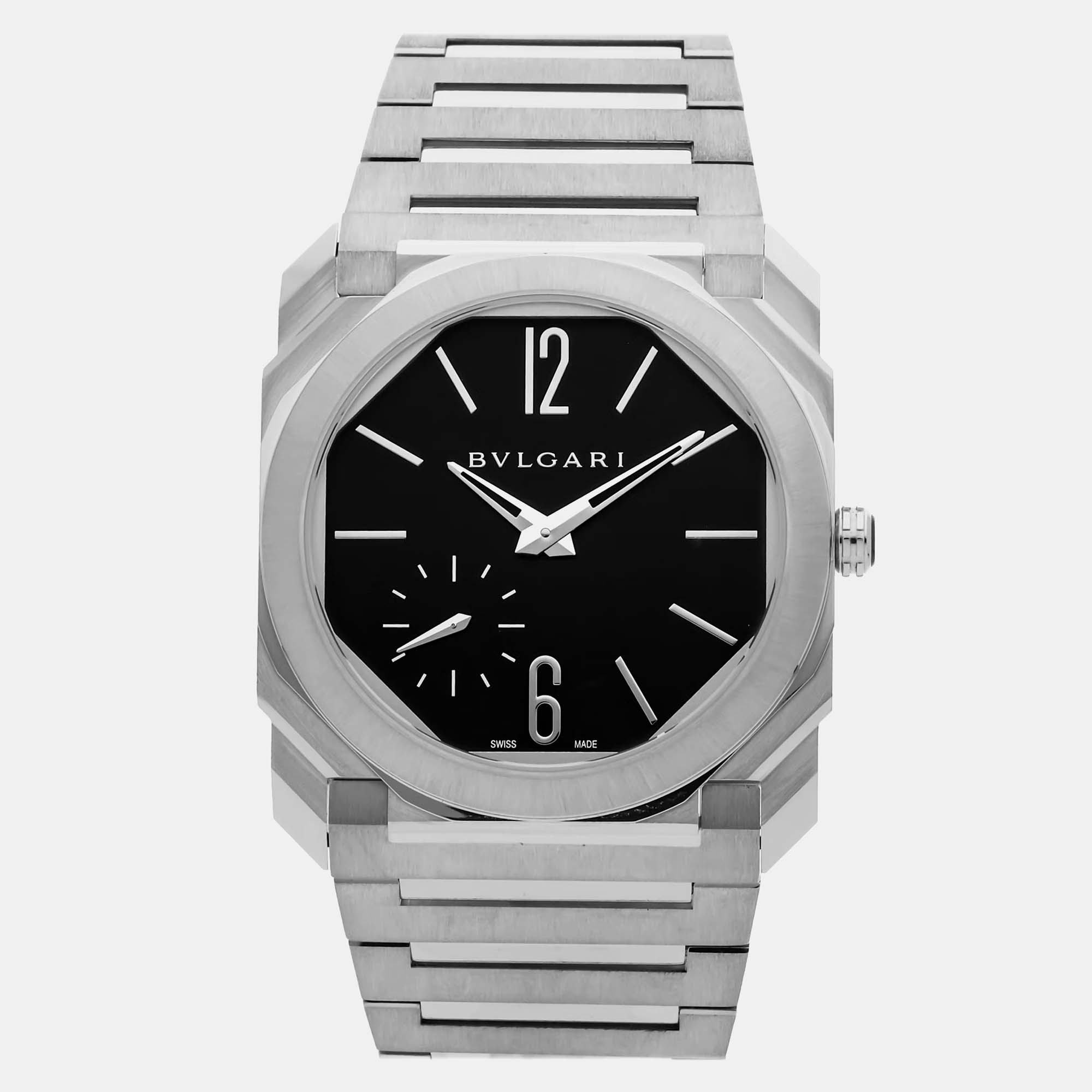 

Pre-Owned Bvlgari Octo Finissimo Extra-Thin 103297, Black