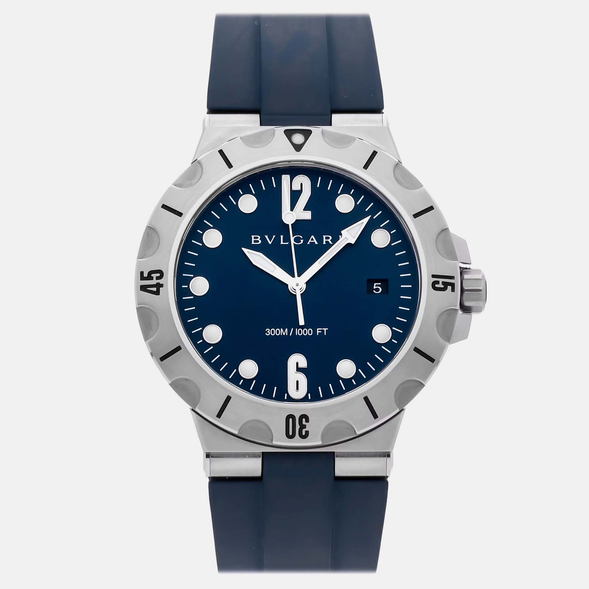 

Pre-Owned Bvlgari Diagono 102504, Blue