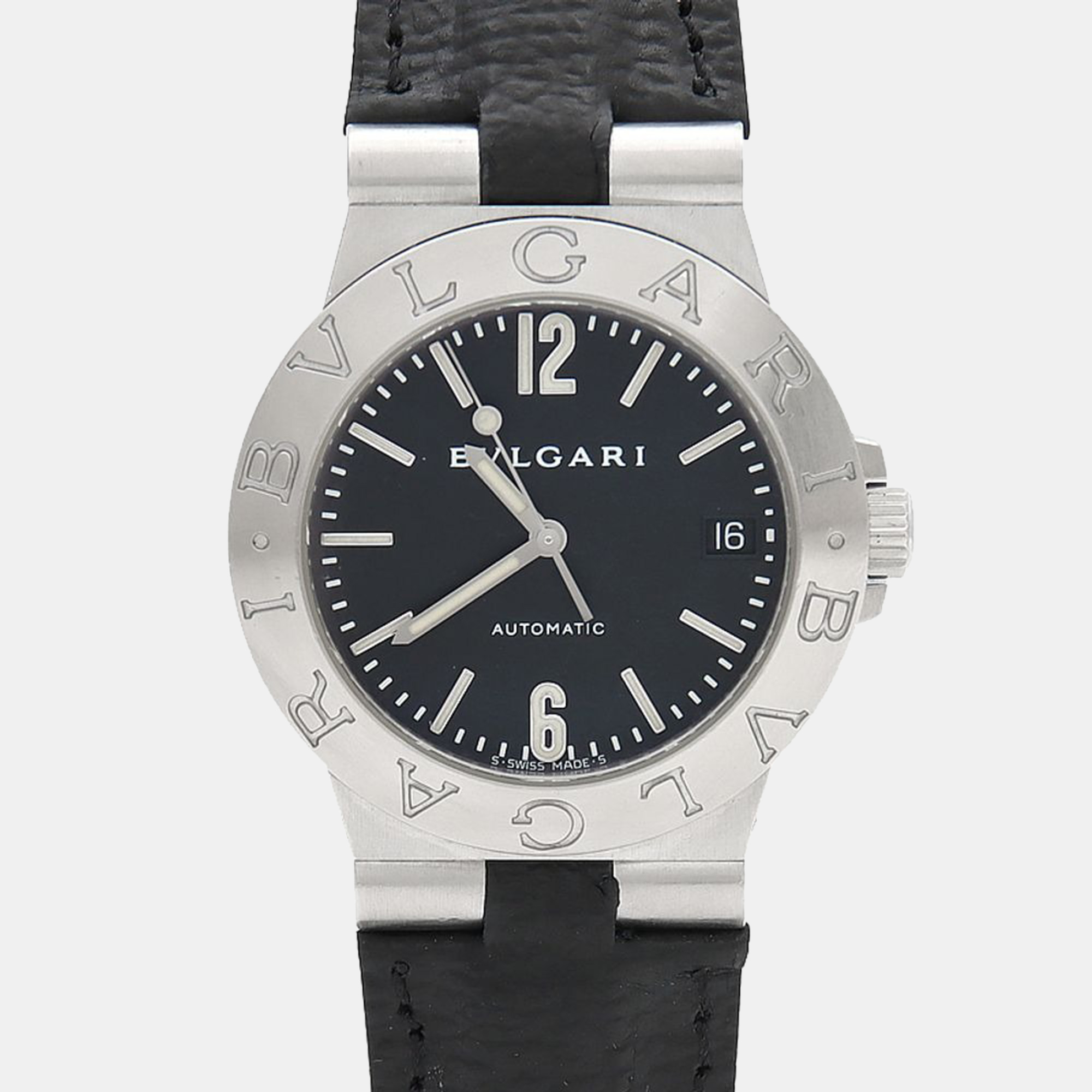 

Bvlgari Diagono LCV35S Automatic Stainless Steel Men's Wristwatch 35.5 mm, Black