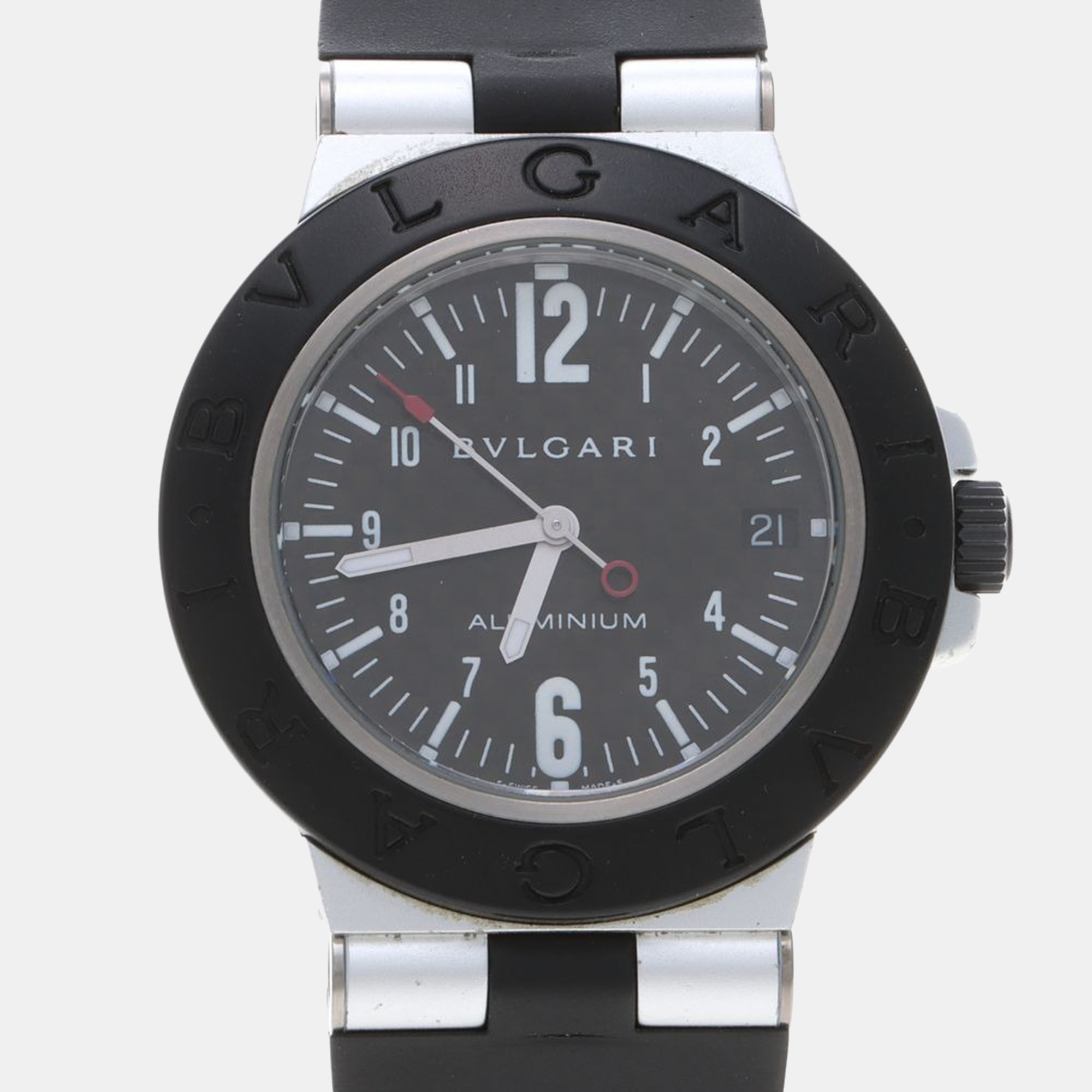 

Bvlgari Diagono Aluminum AL38TA Automatic Aluminum Men's Wristwatch 38 mm, Black