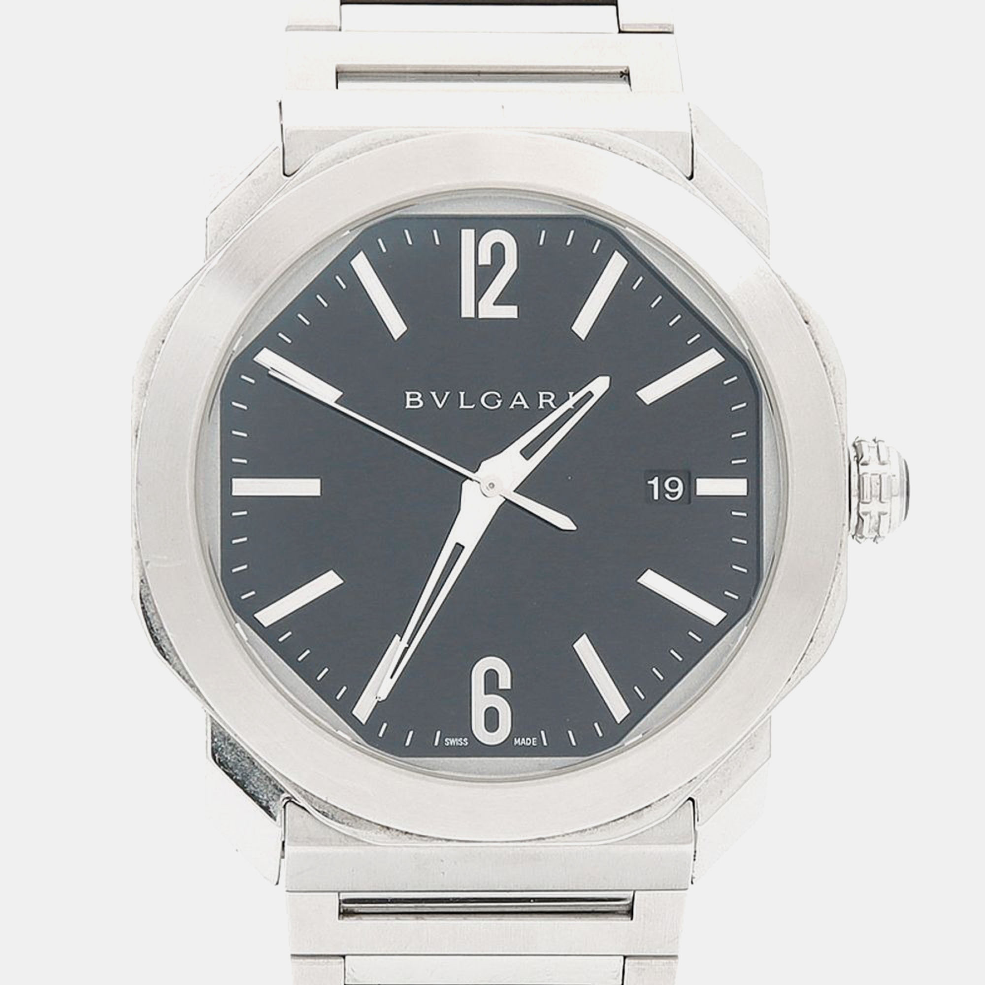 

Bvlgari Octo OC41S Automatic Stainless Steel Men's Wristwatch 41 mm, Black