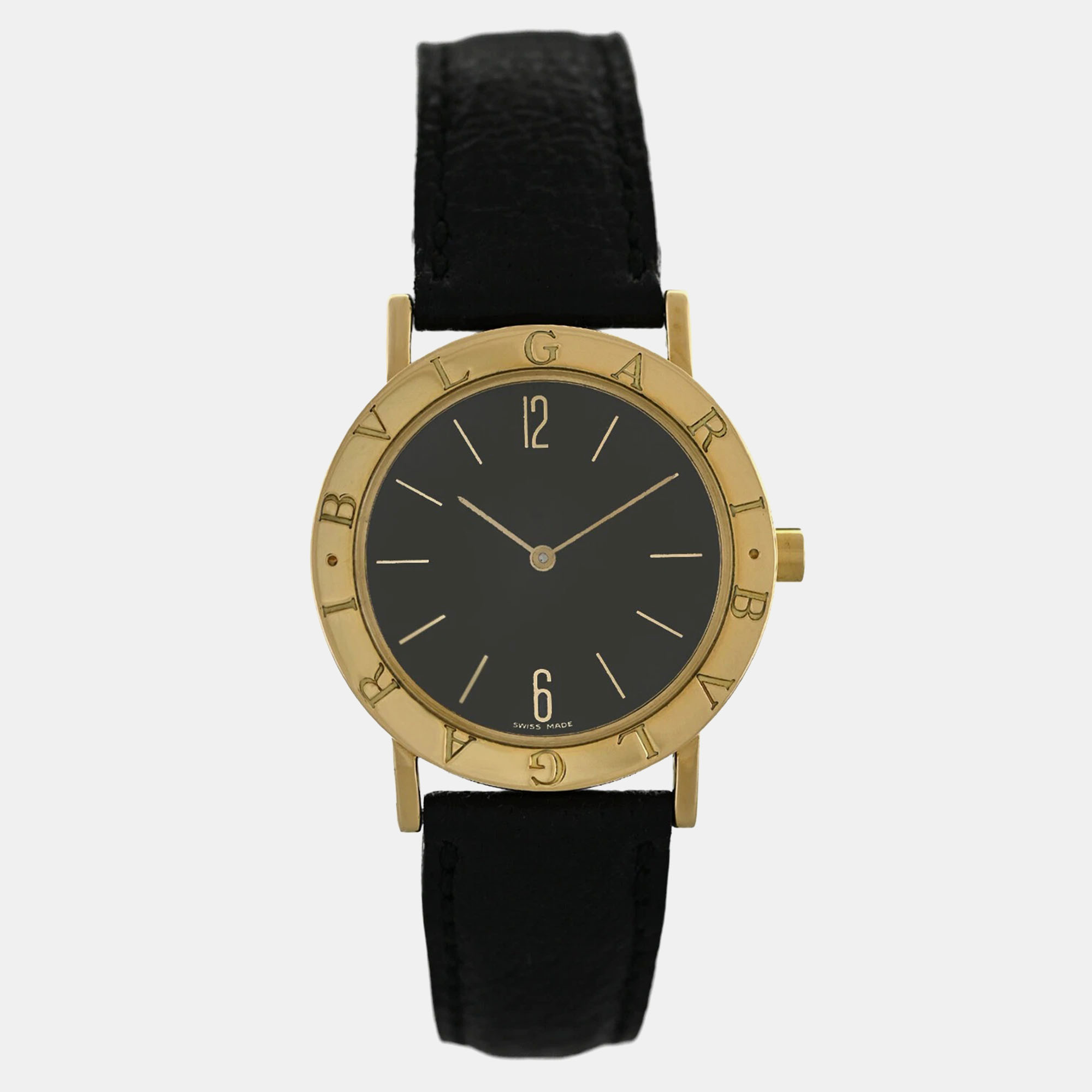 

Bvlgari BvlgariBvlgari BB33GL Quartz Black 18k yellow gold Men's Wristwatch 33 mm