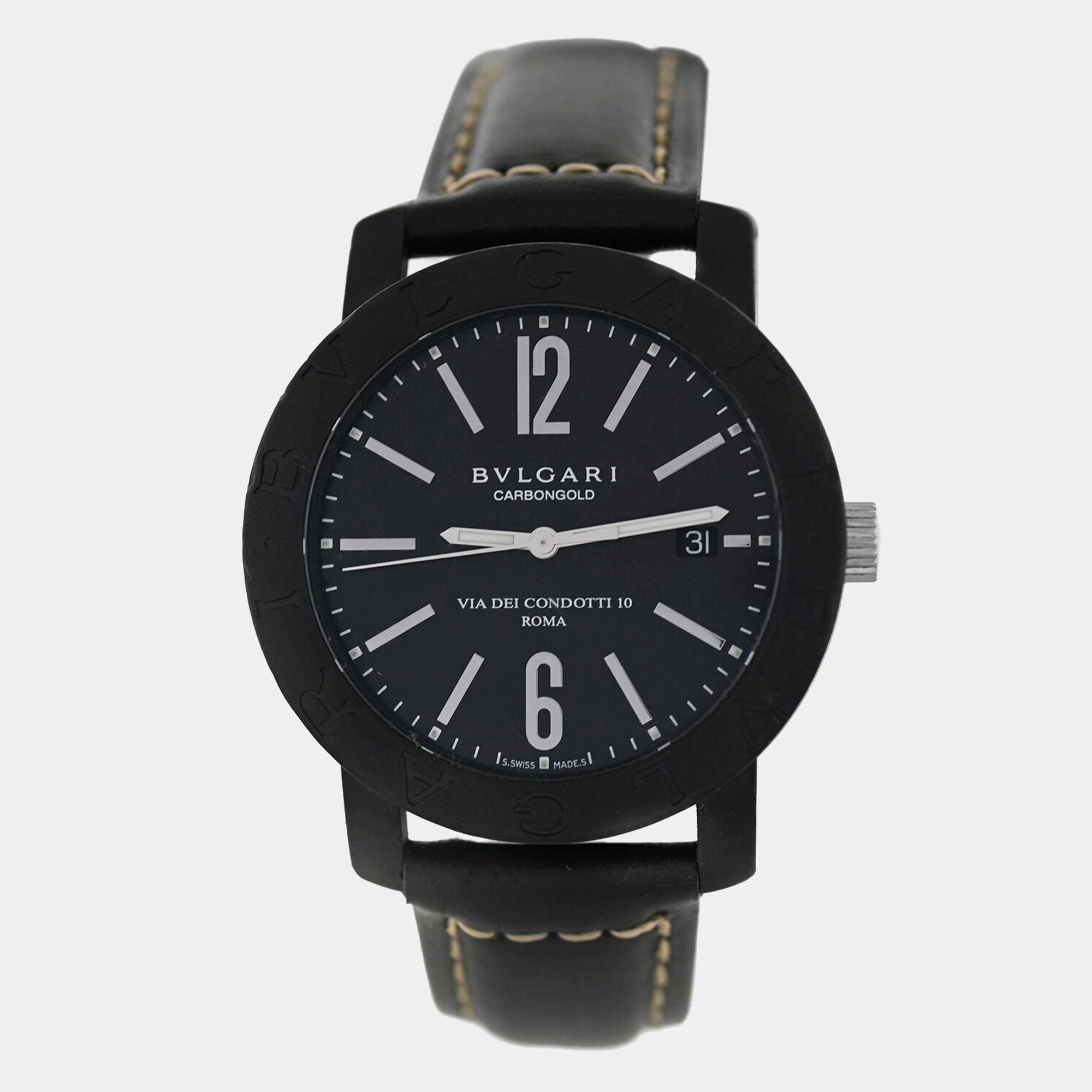 

Bvlgari BvlgariBvlgari BB40CL Automatic Black carbon steel Men's Wristwatch 40 mm