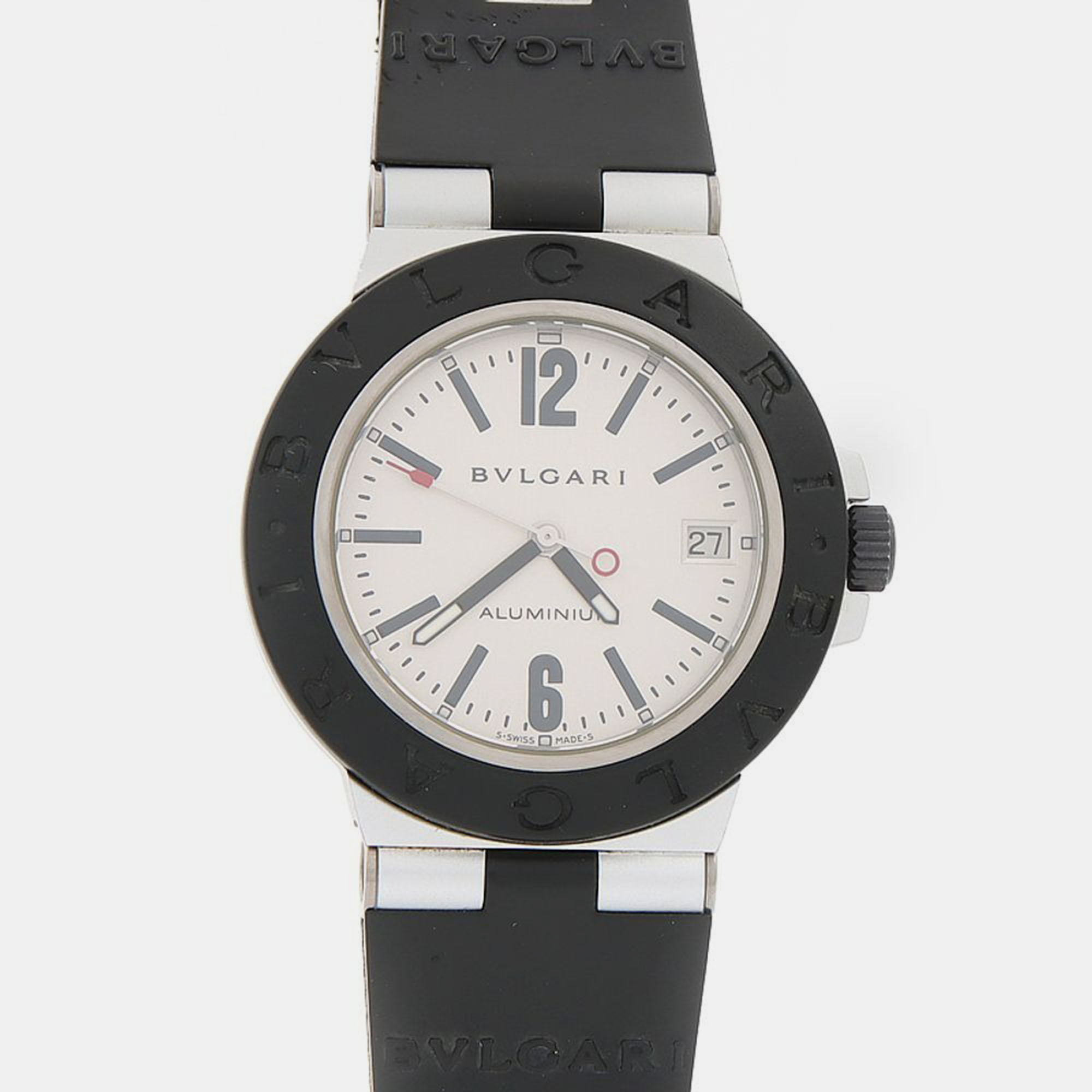 

Bvlgari Diagono AL38TA Automatic Aluminum Titanium Men's Wristwatch 38 mm, Cream