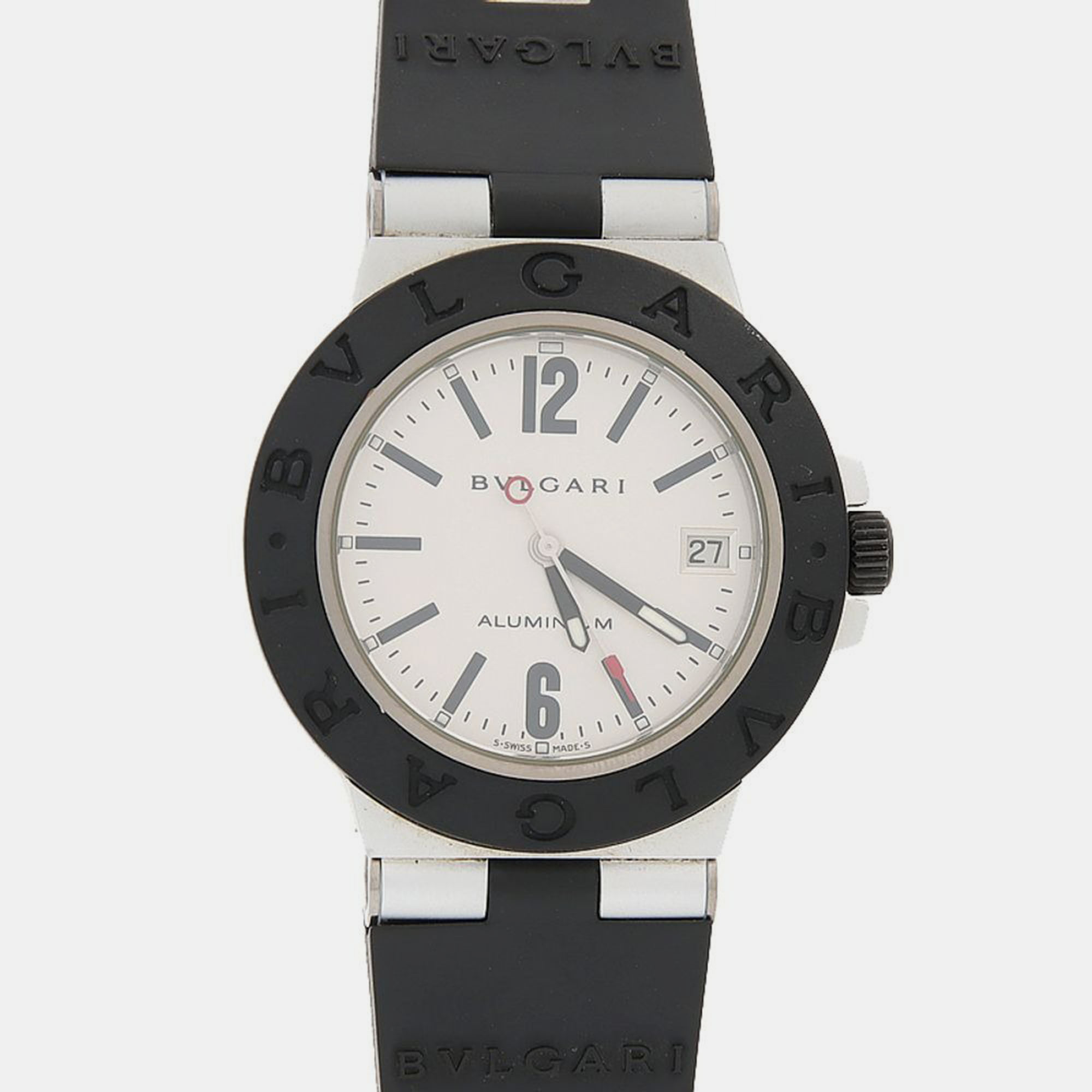 

Bvlgari Diagono AL38TA Automatic Aluminum Titanium Men's Wristwatch 38 mm, White