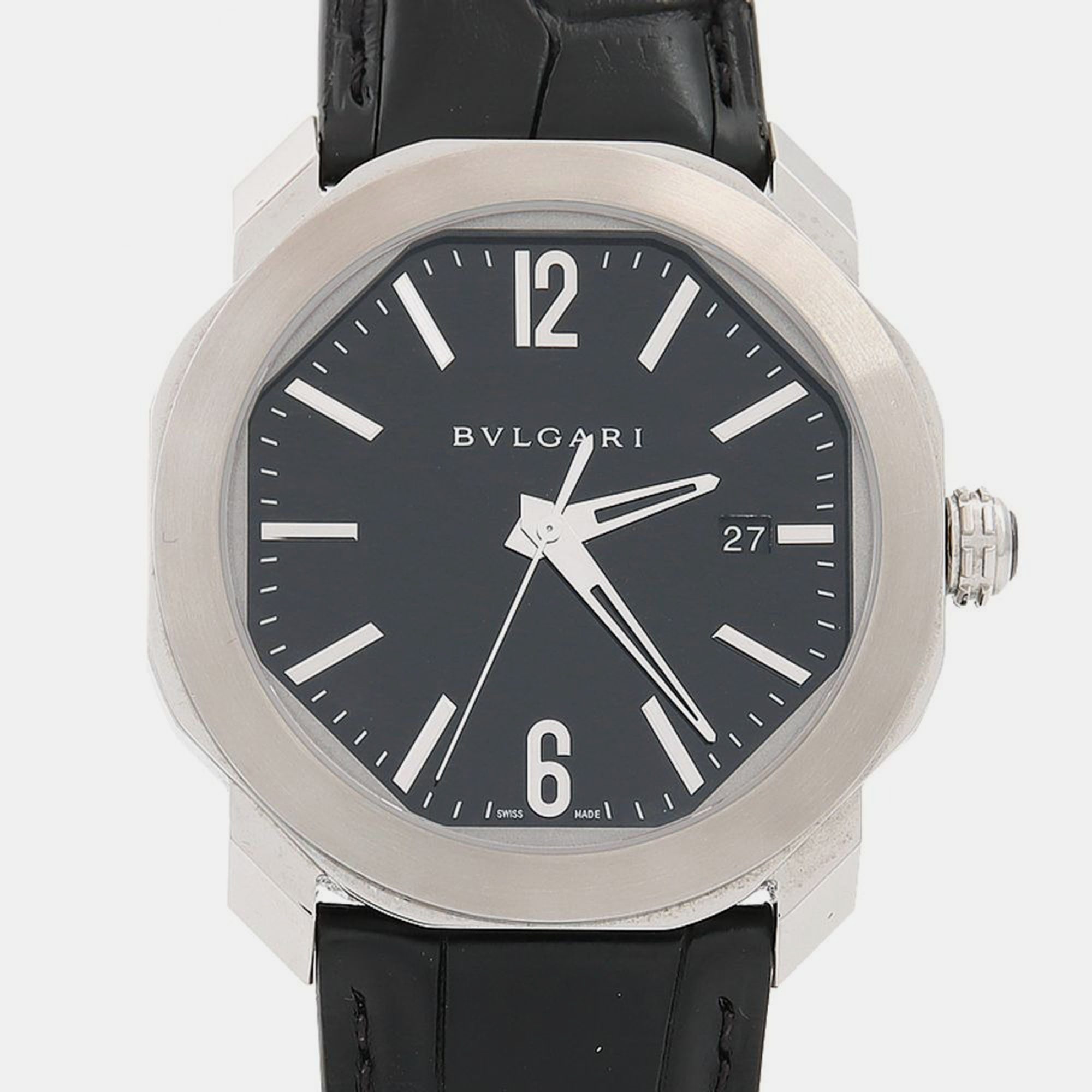 

Bvlgari Octo 103084 Automatic Stainless Steel Men's Wristwatch 41 mm, Black