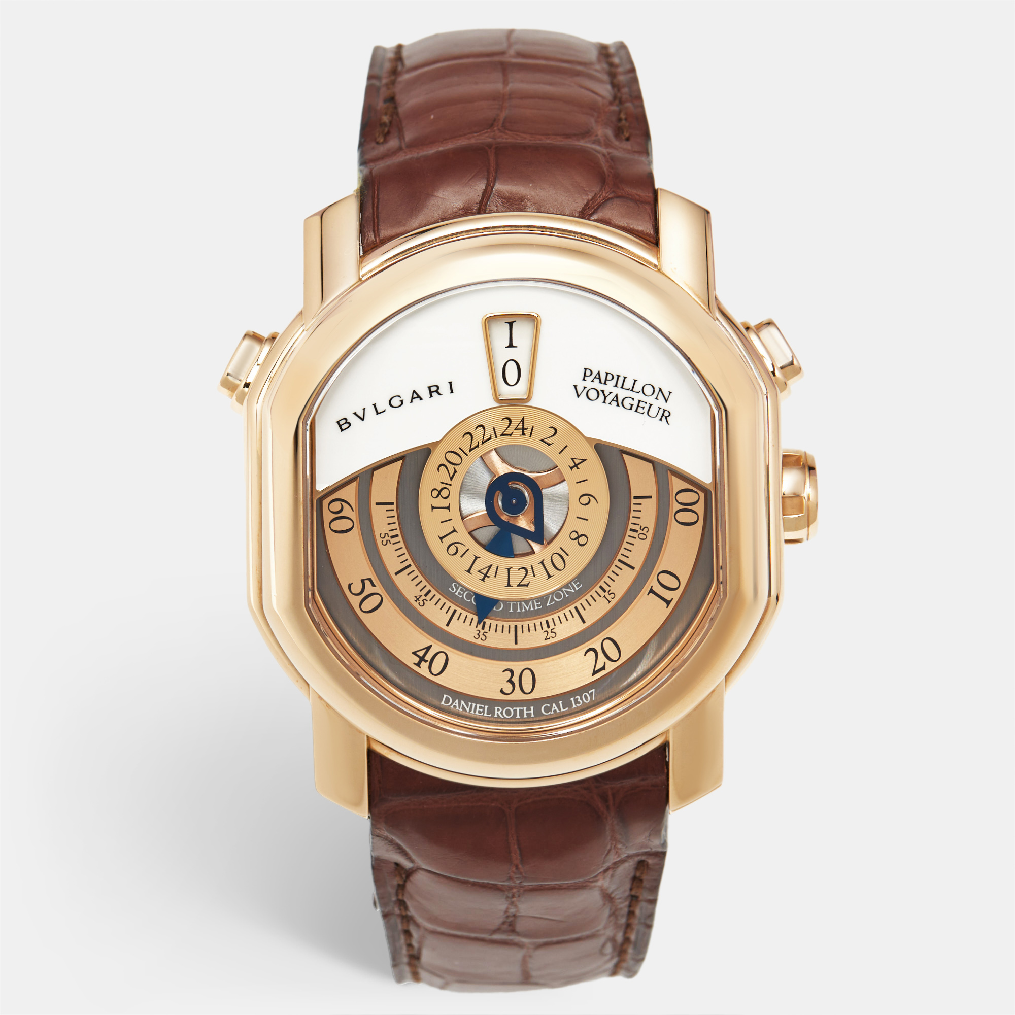 

Bvlgari Daniel Roth Papillon Voyageur Limited Edition GMT, Brown
