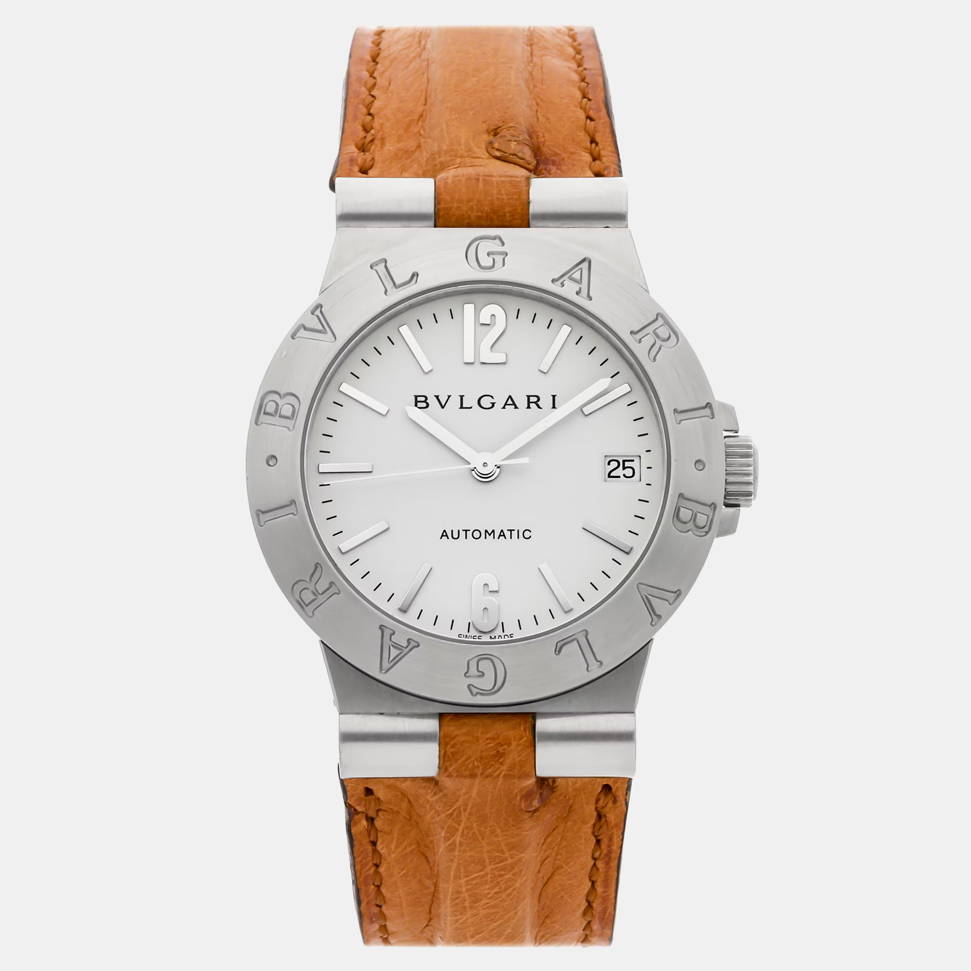 

Pre-Owned Bvlgari Diagono LCV 35 S Automatic 35 mm, White