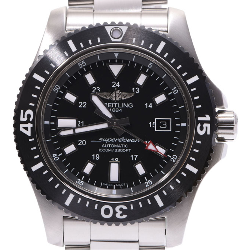 

Breitling Black Stainless Steel Super Ocean