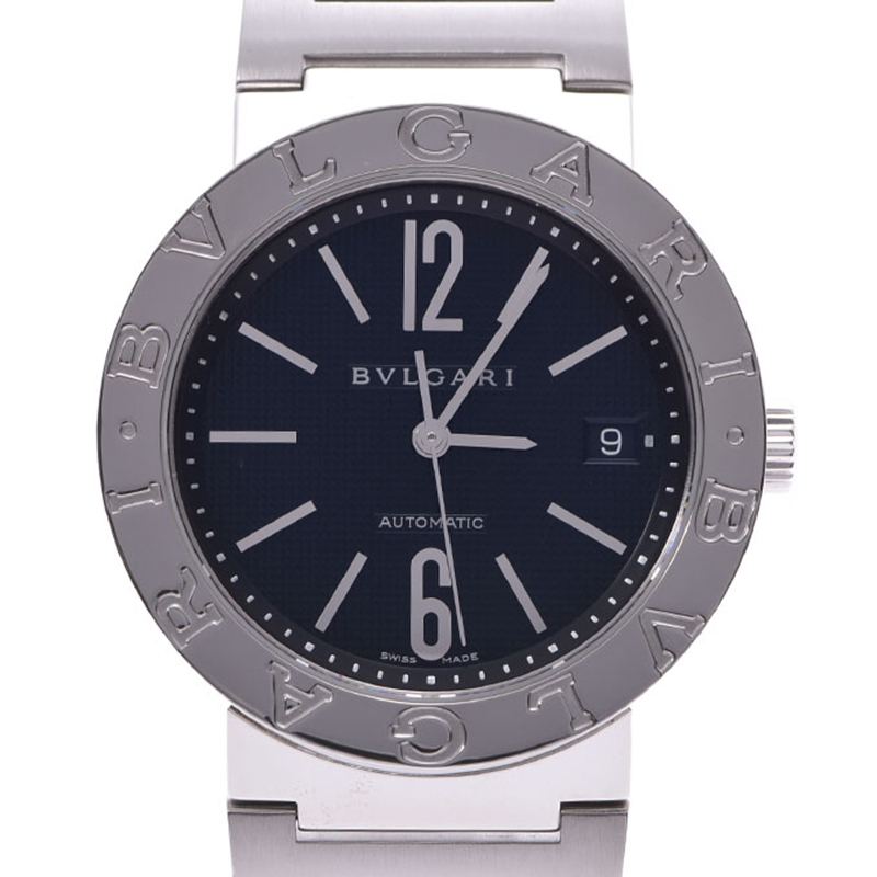 

Bvlgari Black Stainless Steel BB38SS Men's Wristwatch