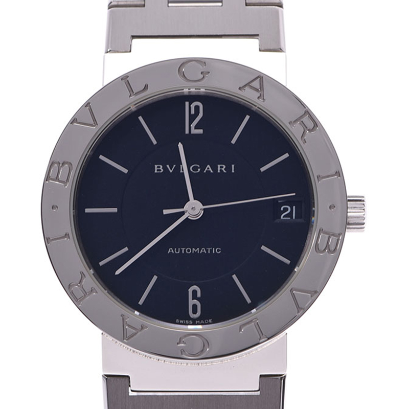 

Bvlgari Black Stainless Steel BB38SS Men's Wristwatch